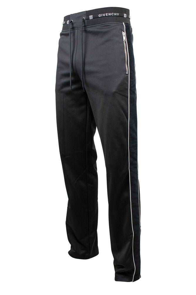 Jogging Pants With Velvet Side Stripes
