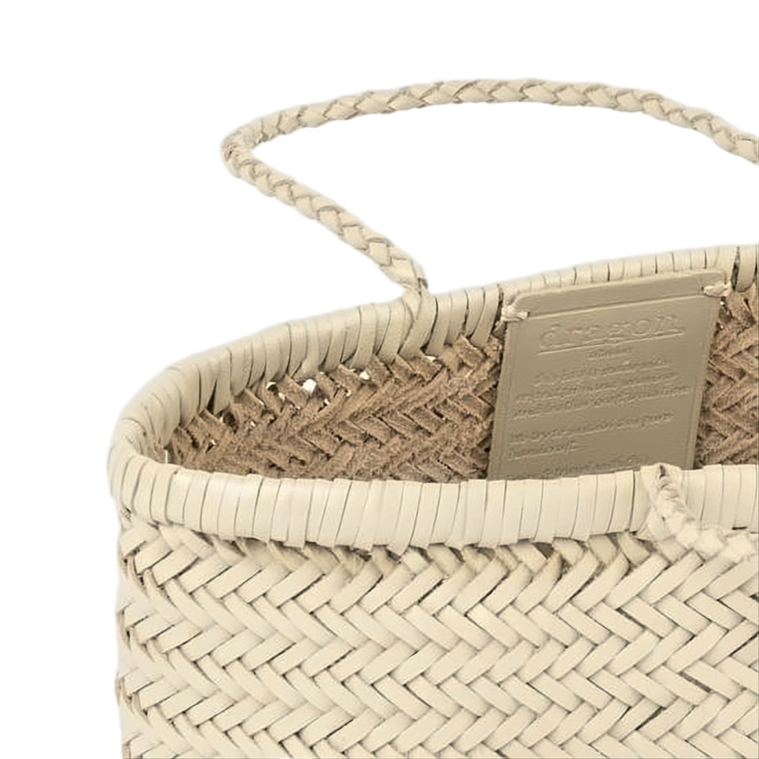 Woven Buffalo Leather Mini Tote Bag