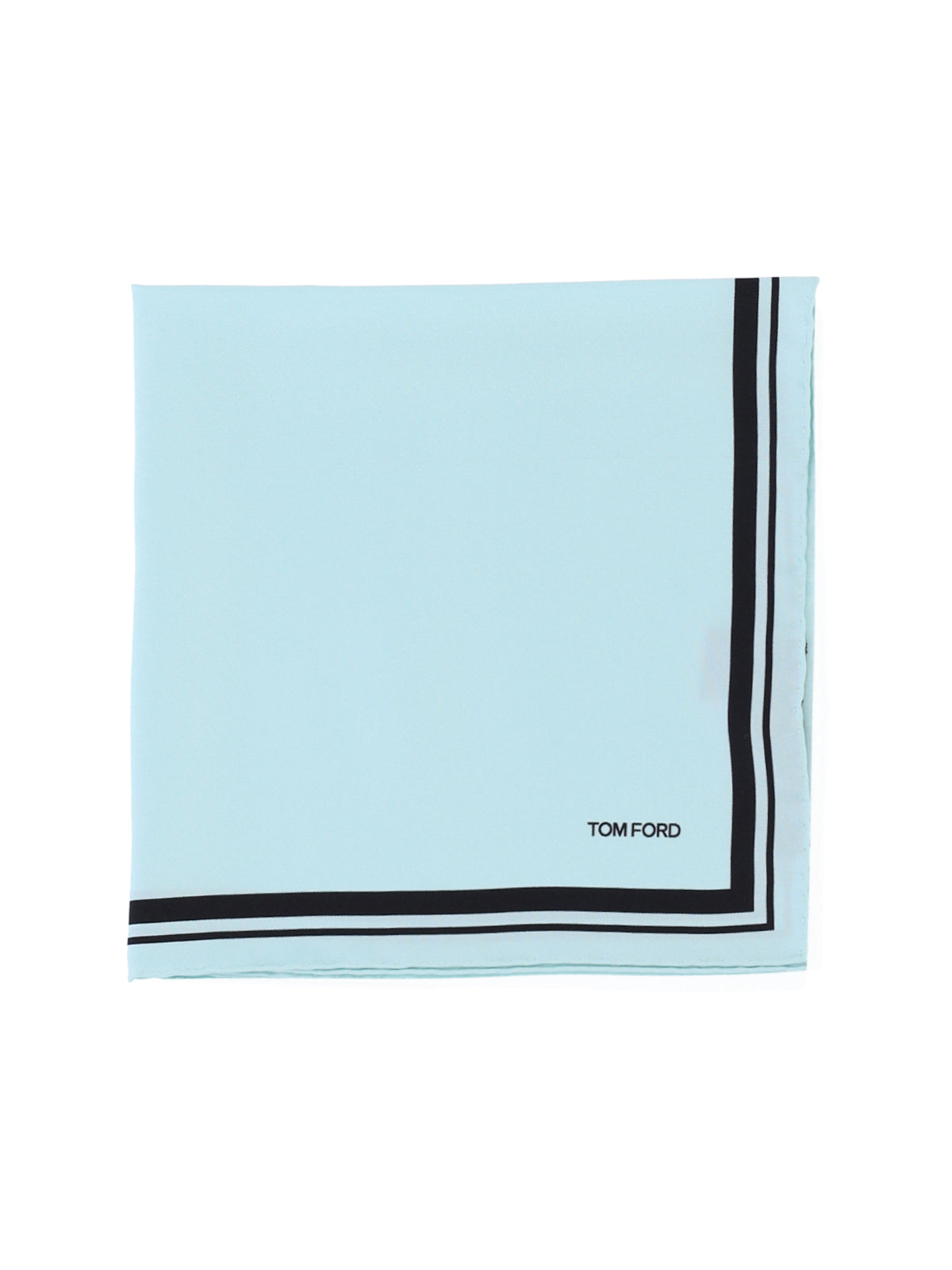 Contrast Detail Pocket Square – Light Blue