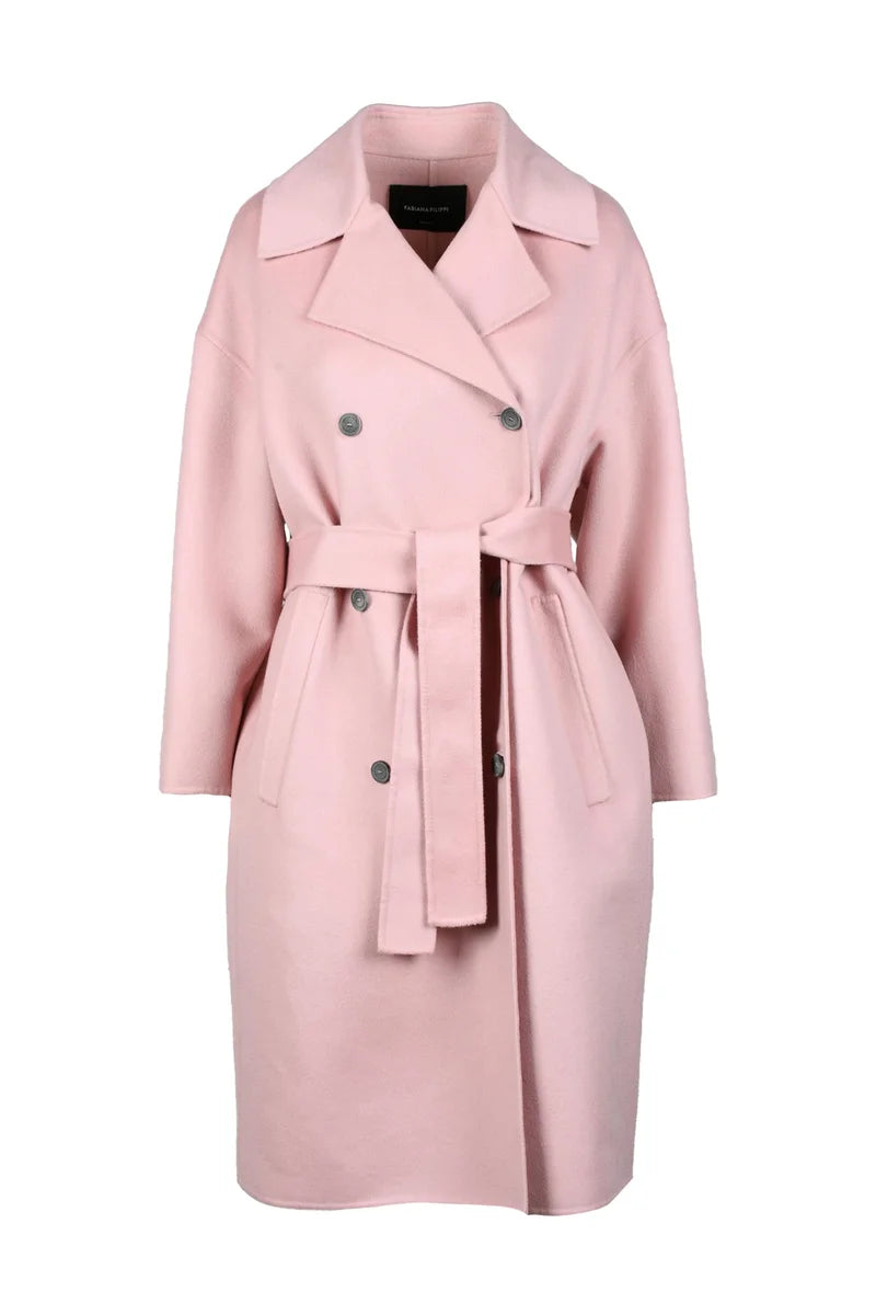 Wool Cashmere Coat - Pink