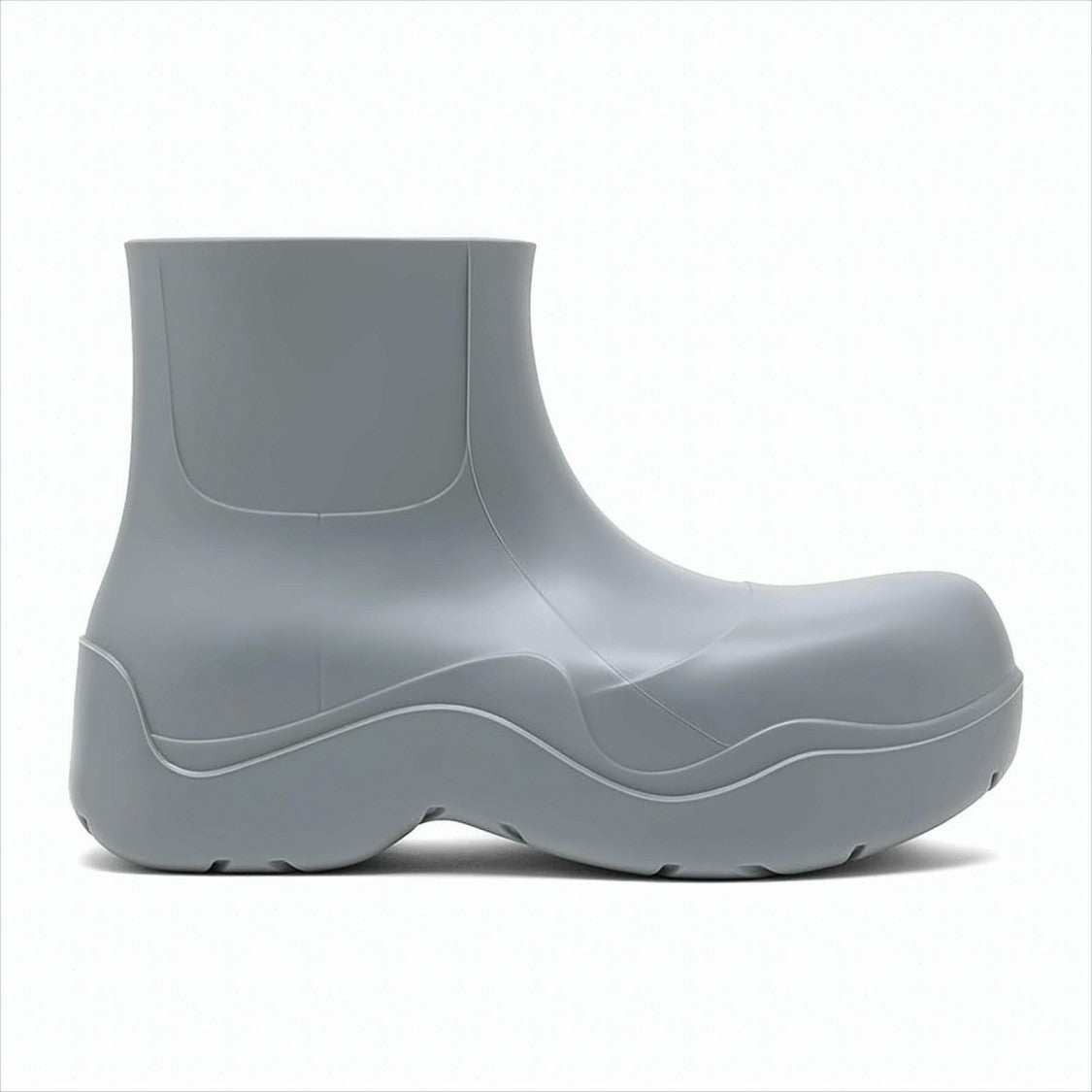 Ankle Boots with Rounded Toe and Chunky Sole