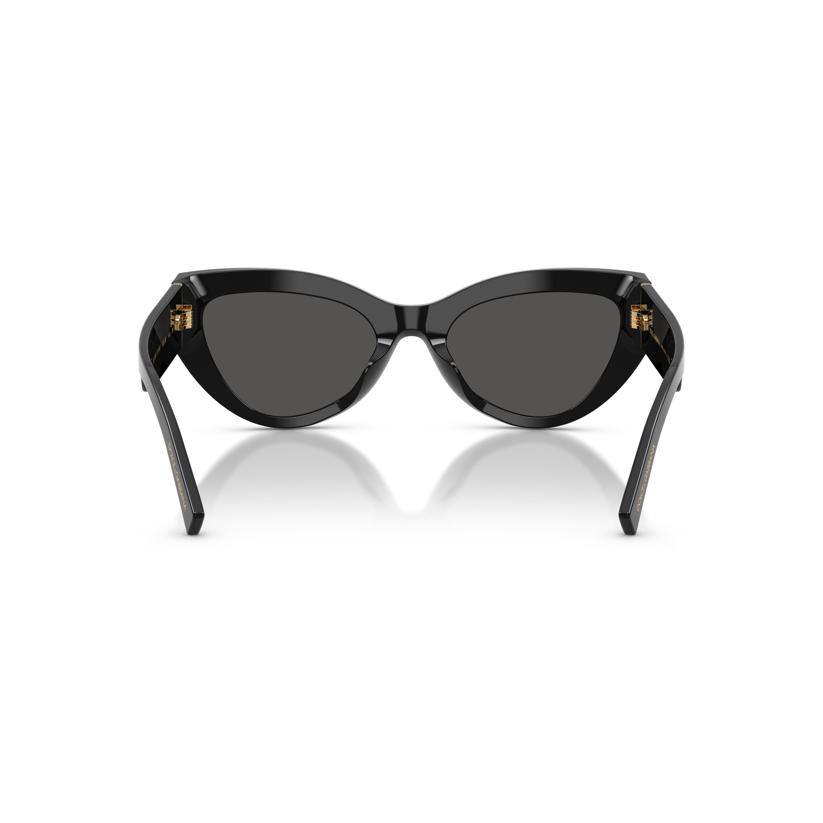 0dg4536 Bold Cat-Eye Sunglasses with Gold Emblem