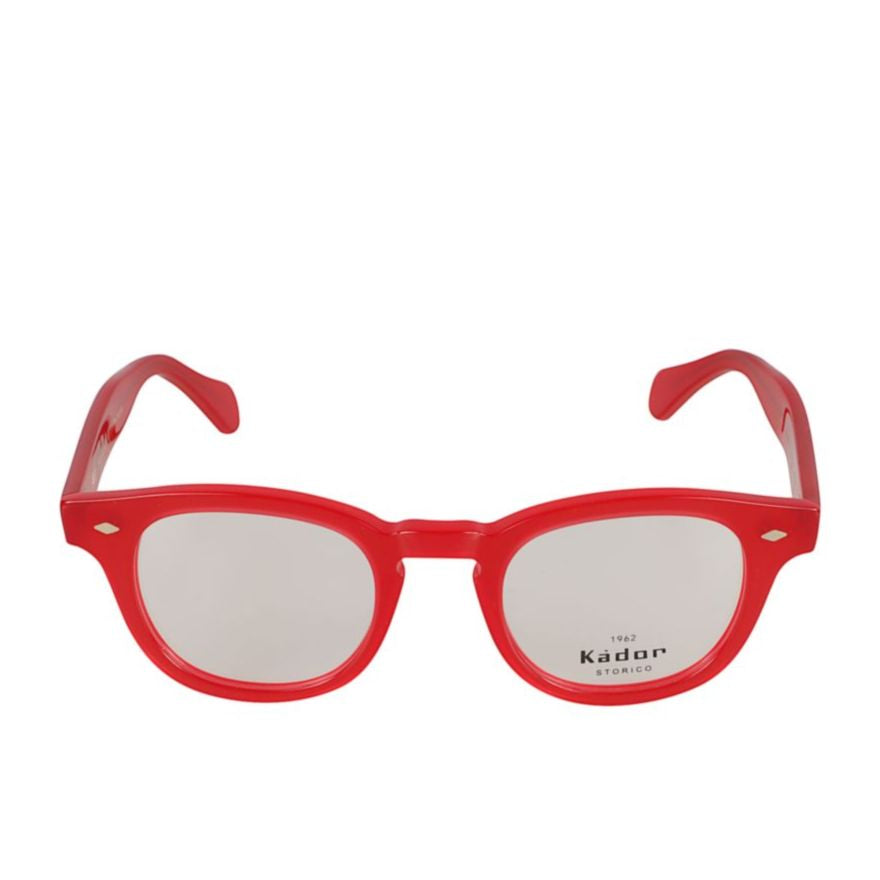 Jolly Cal 49 Rounded Square Red Acetate Eyeglasses