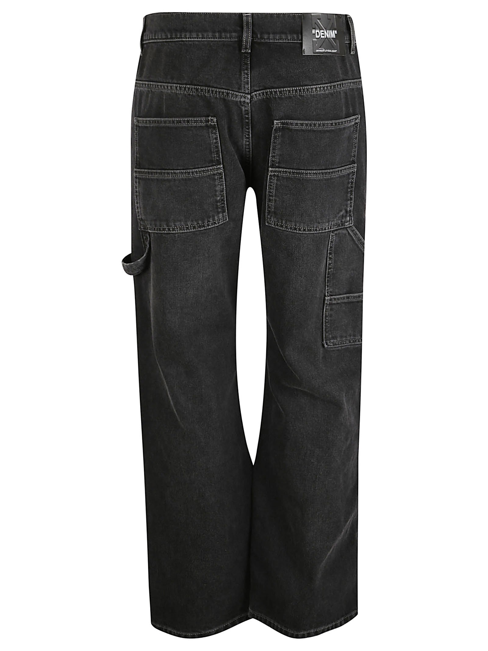 Relaxed Wide-Leg Jeans With Utility Pockets