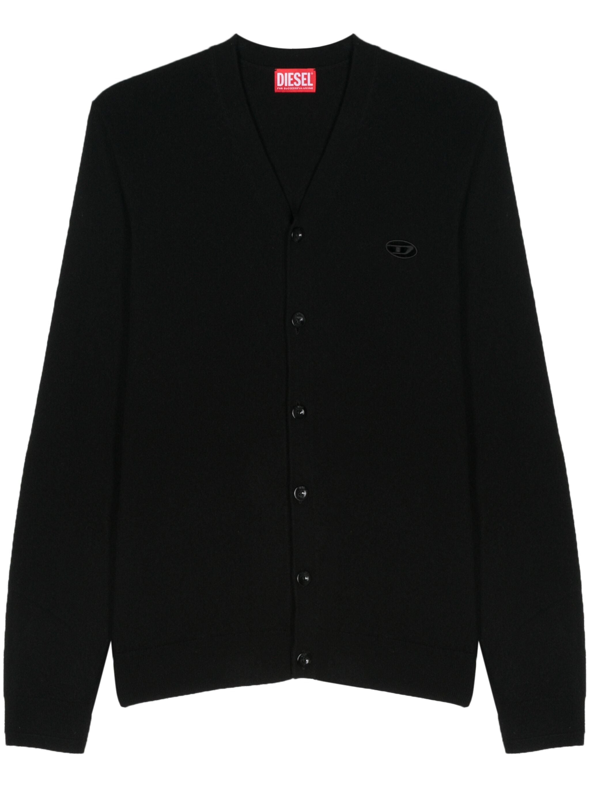 Black K Zannis Wool Recycled Cashmere Cardigan