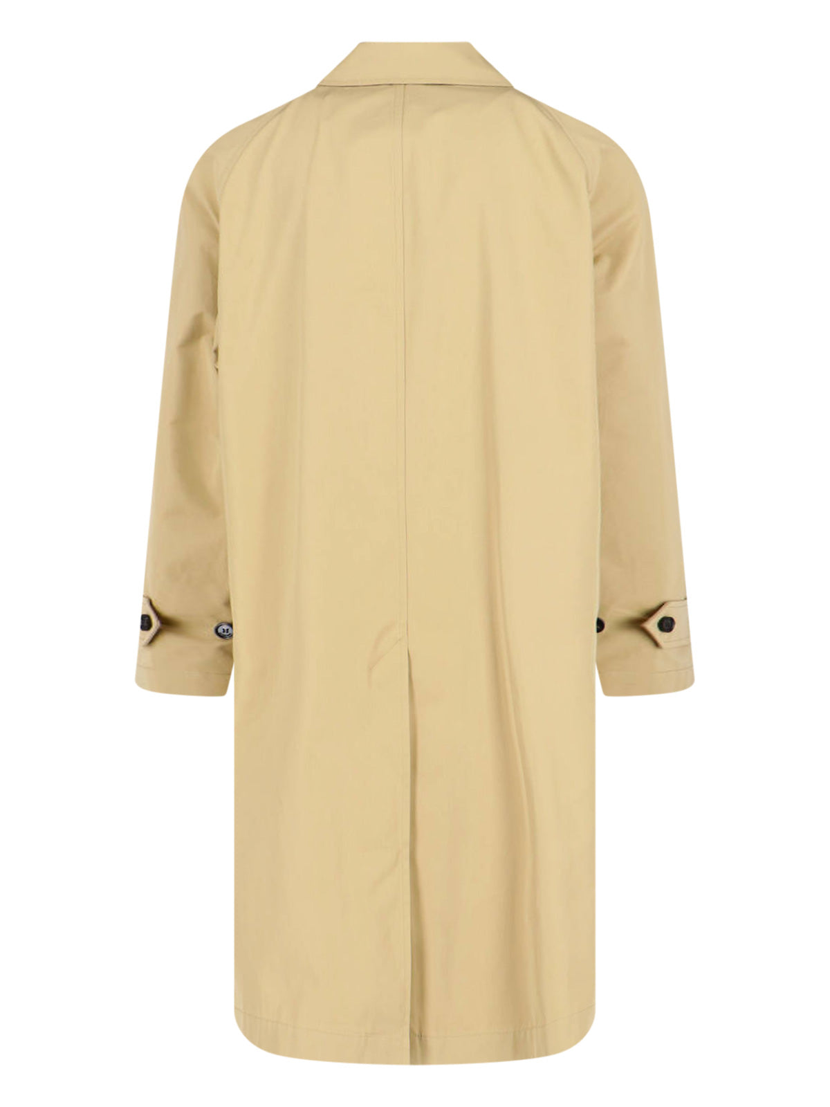 "Camden" Trench Coat In Beige Cotton