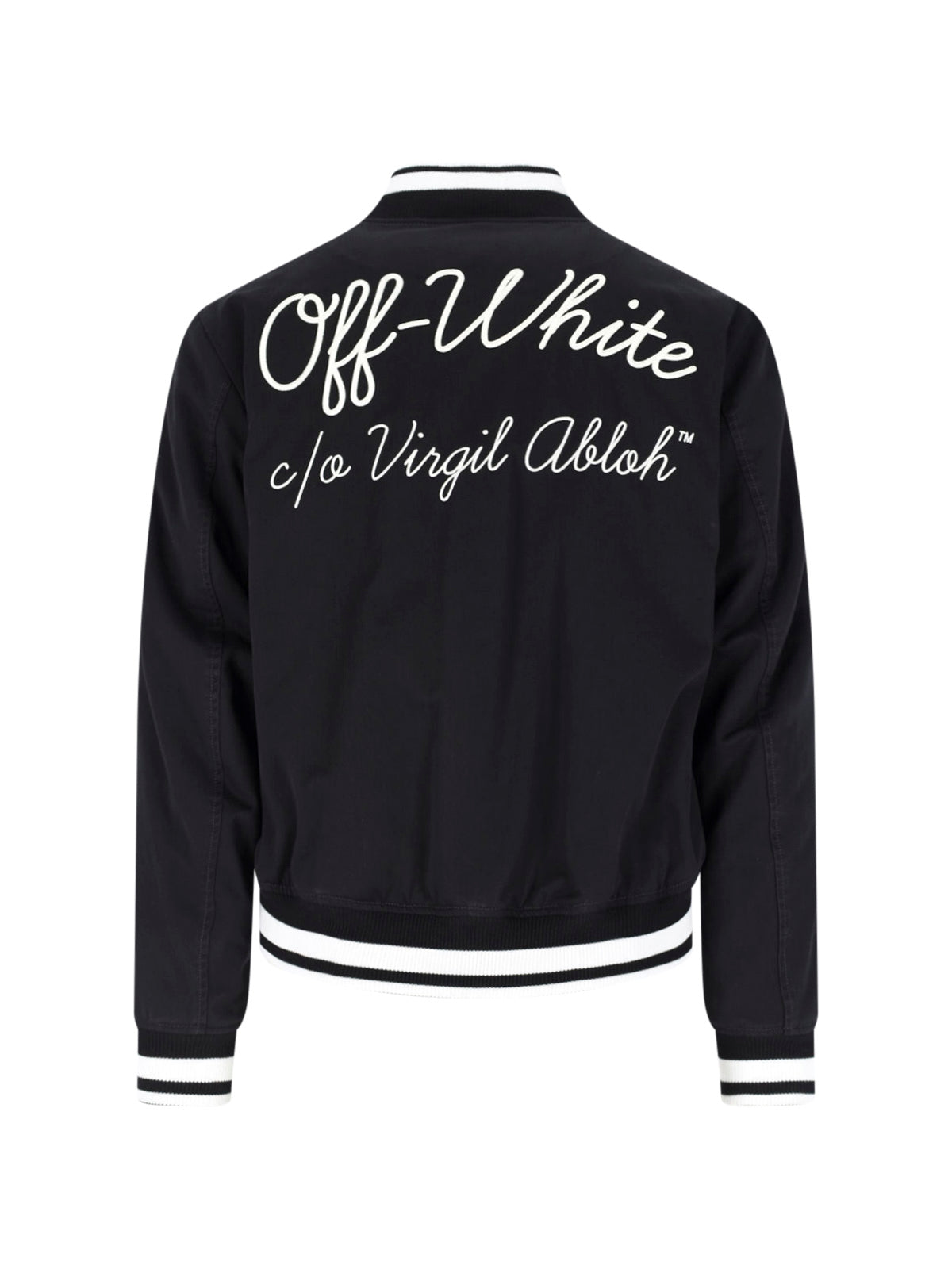 "Varsity Souvenir" Bomber Jacket – Black