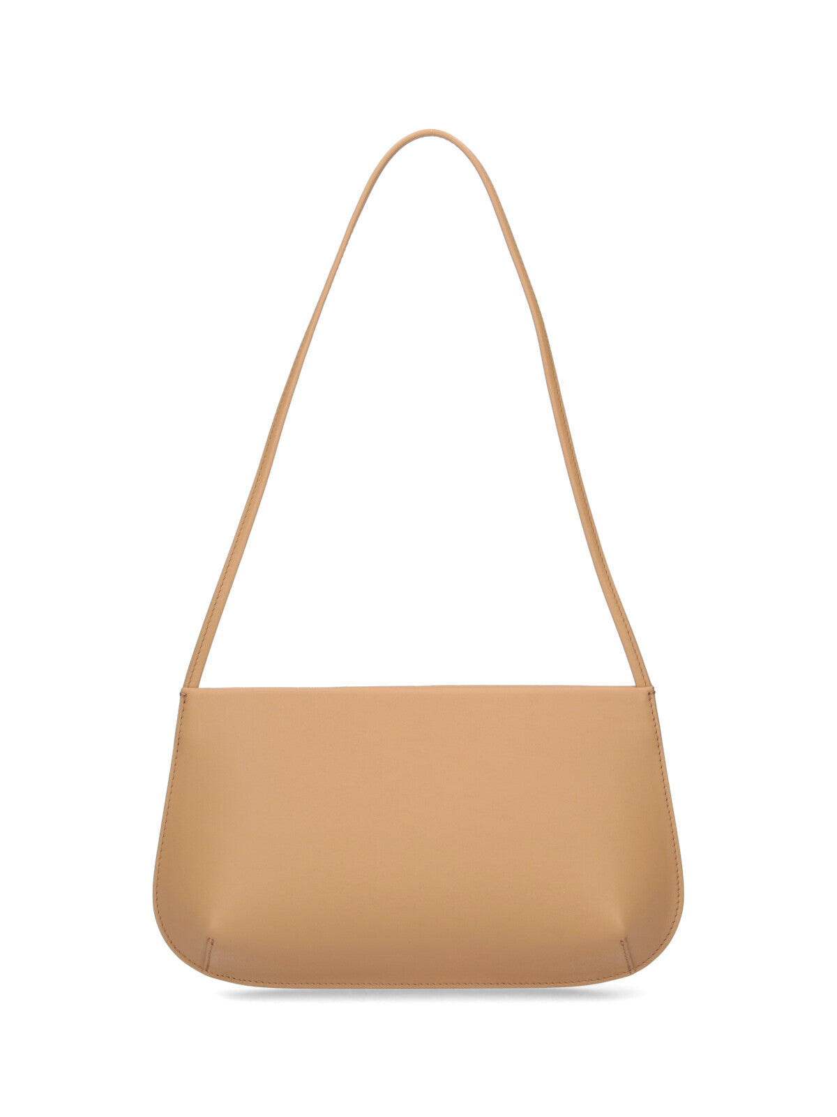 Beige Calf Leather BRA Shoulder Bag