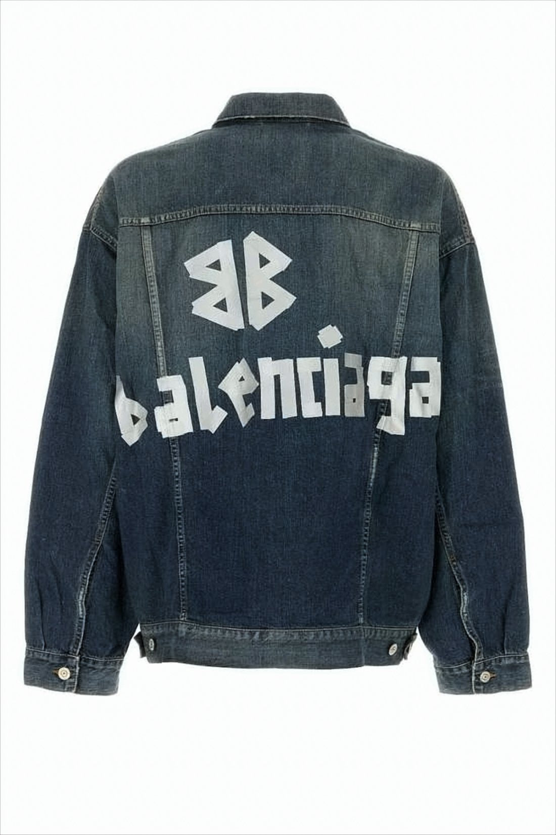 Classic Denim Jacket with Bold Graphics