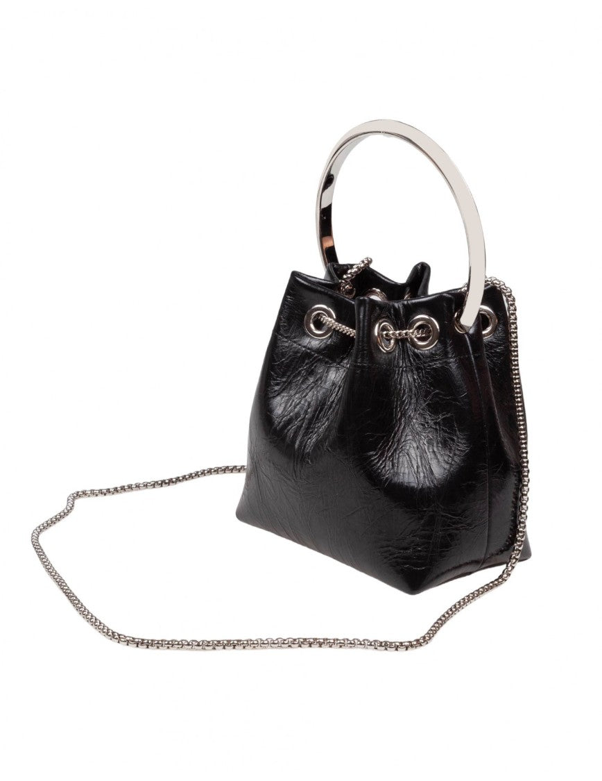 Black Bon Bon Tzz Patent Leather Bag