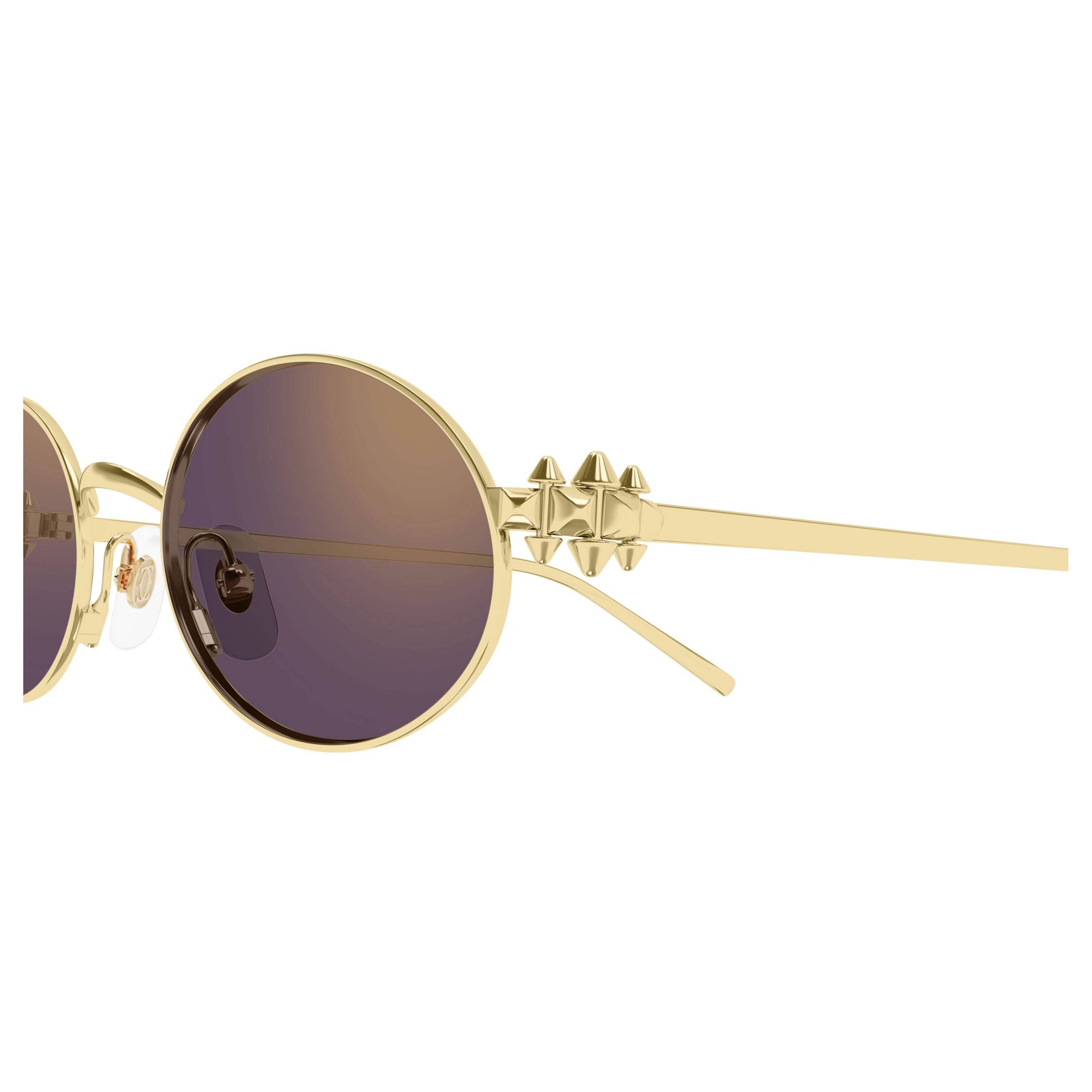 Ct0644s Gradient Purple-Tinted Oval Sunglasses