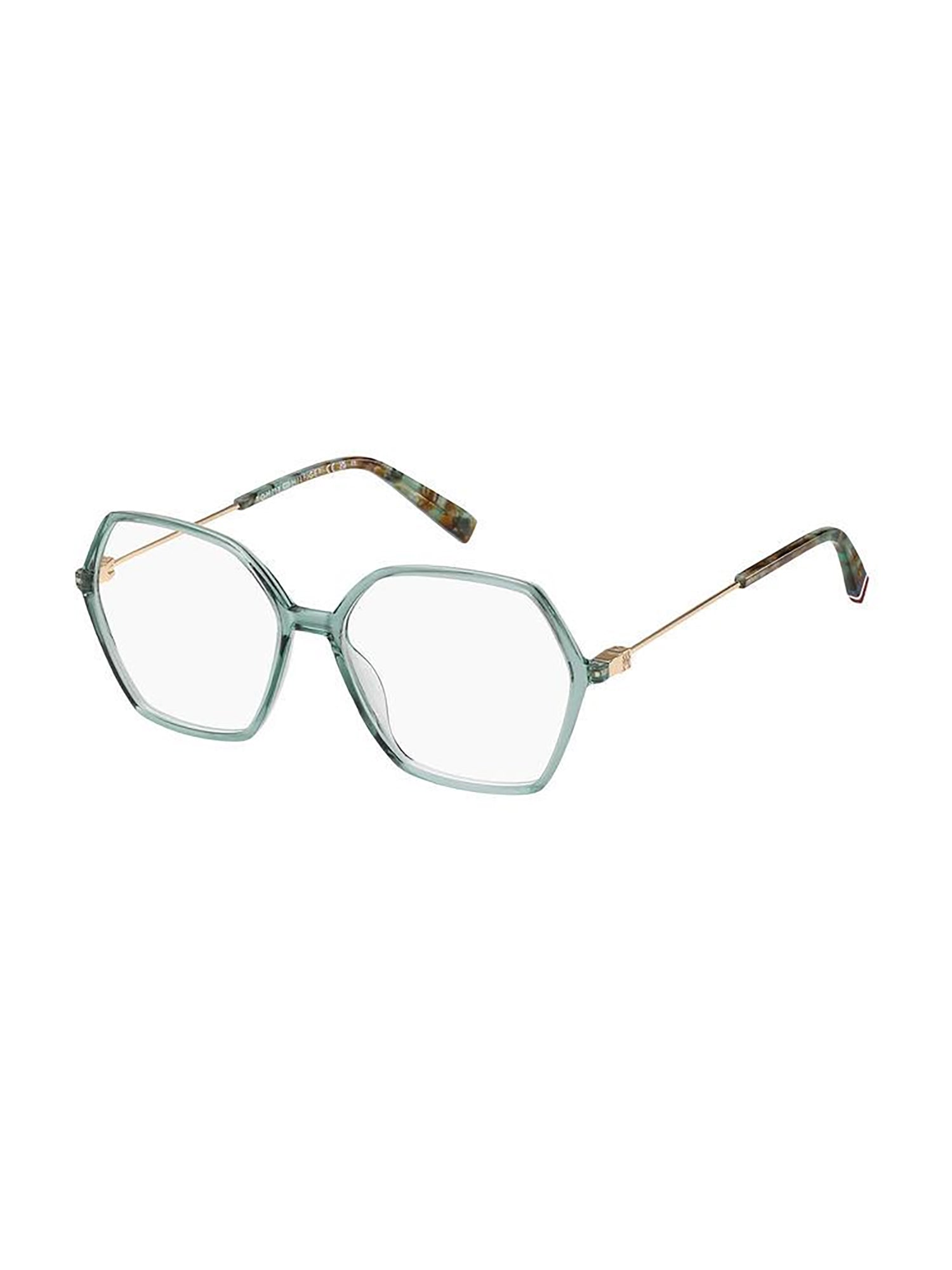 Geometric Optical Frames in Translucent Green