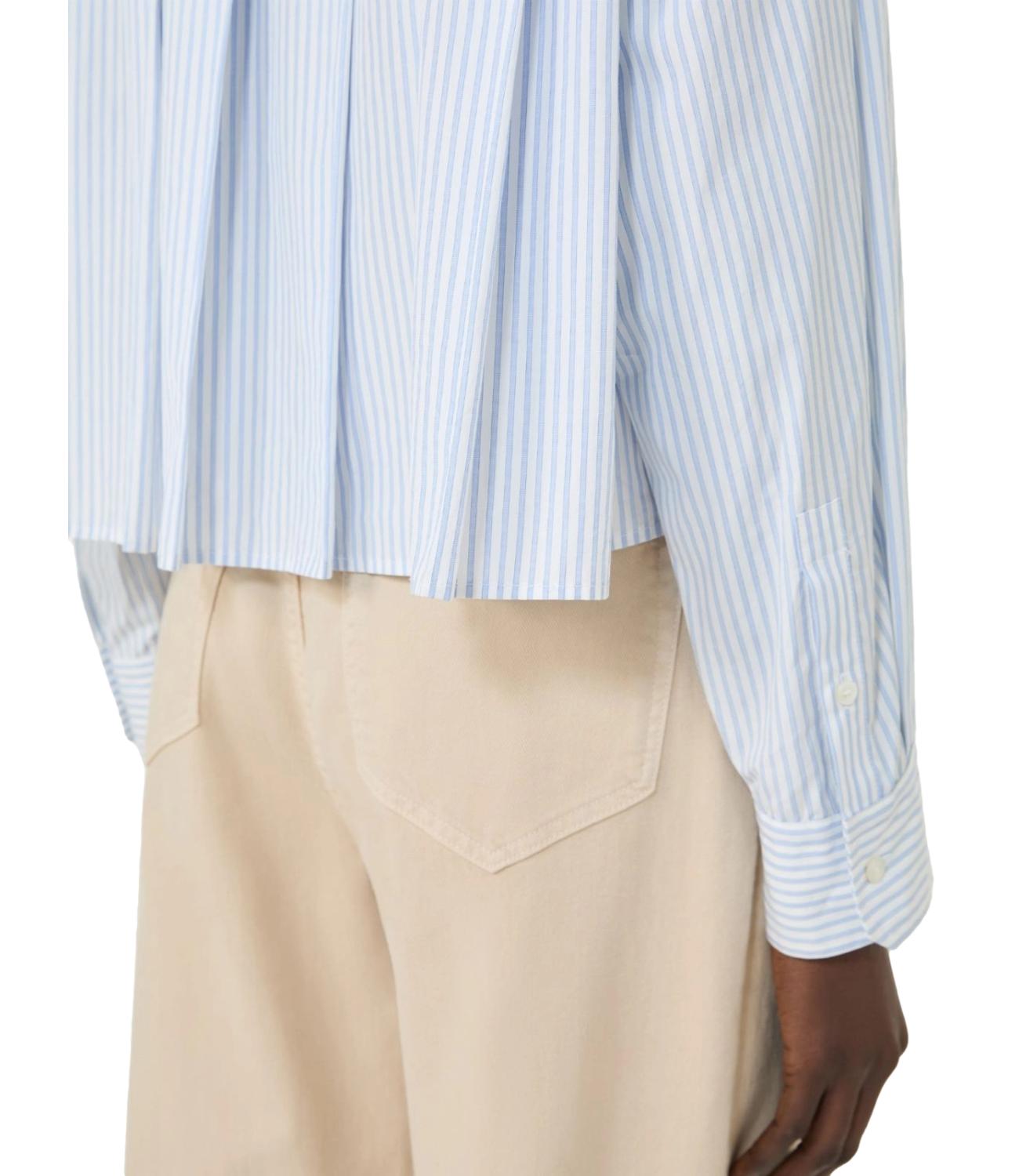 Light Blue Striped Linen Shirt