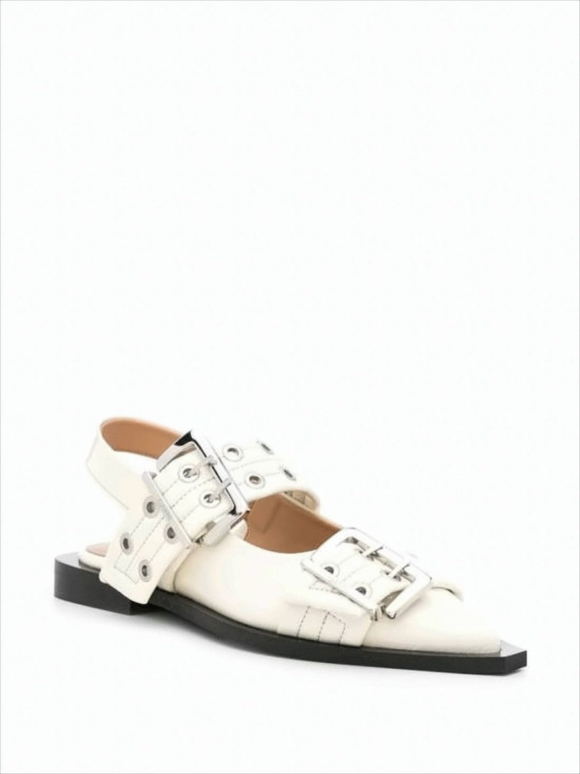 Pointed Toe Slingback Flats