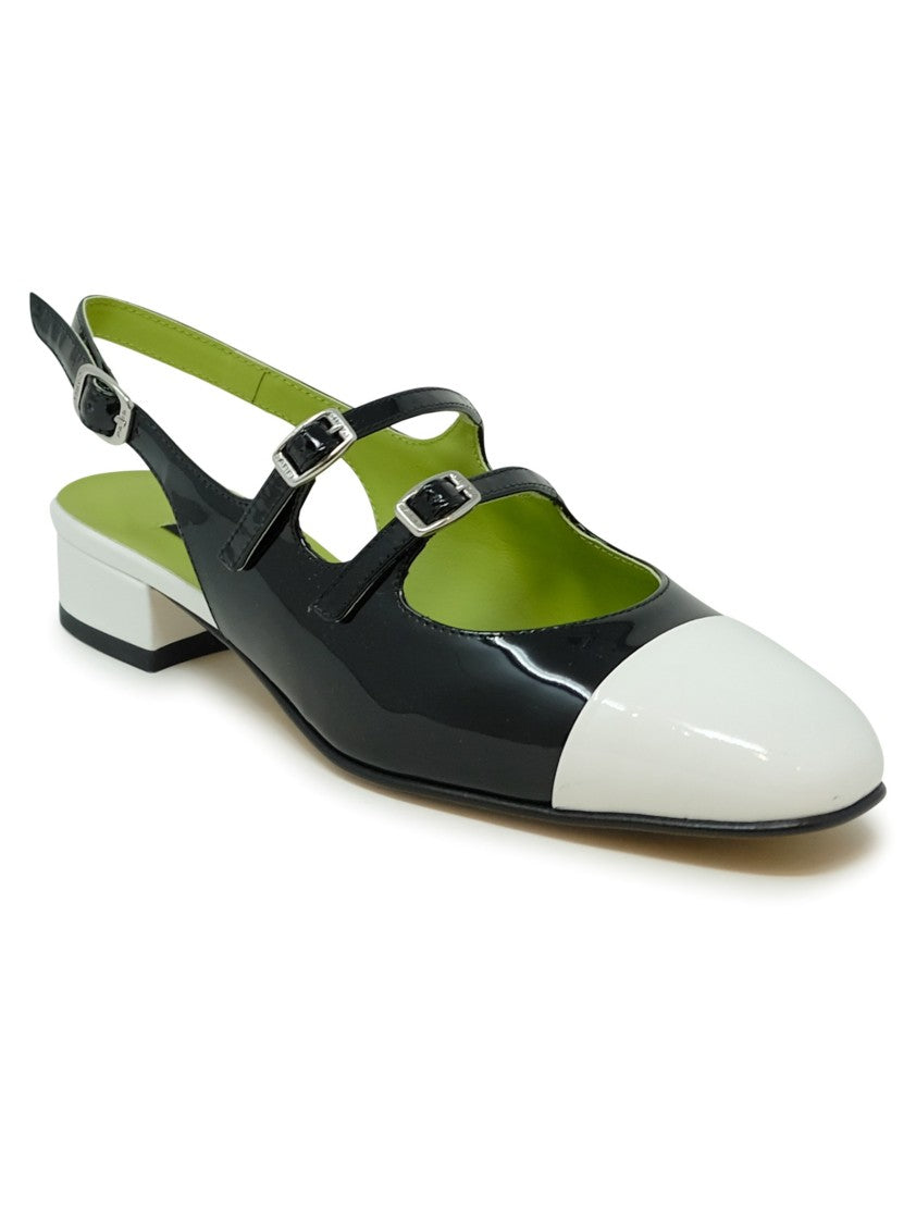 Abricot Leather Ballet Pumps