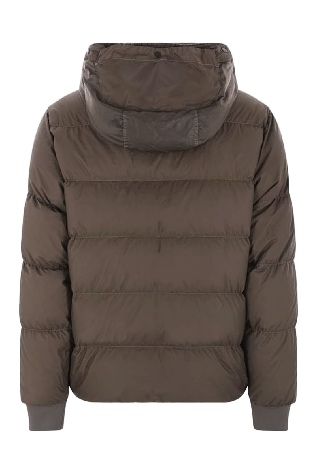 Boxy Cropped Padded Jacket with Horizontal Quilting