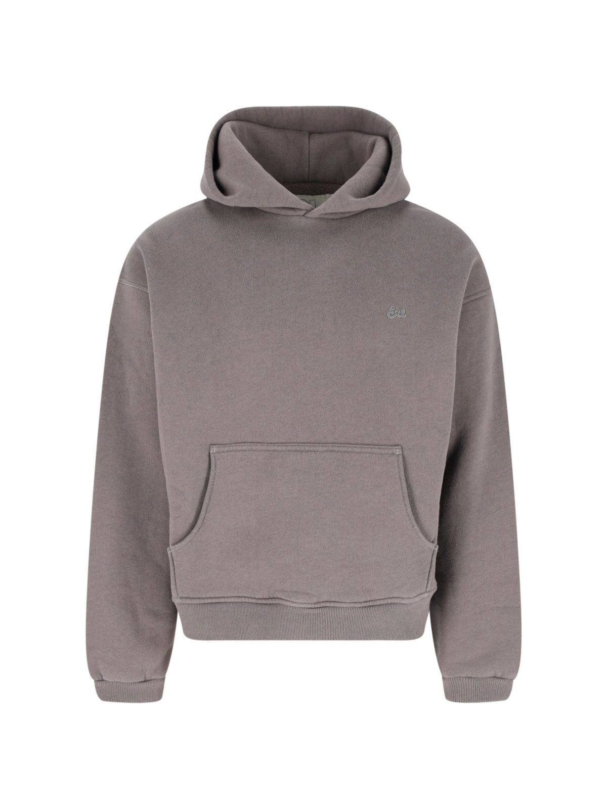 Taupe Cotton Hooded Sweatshirt