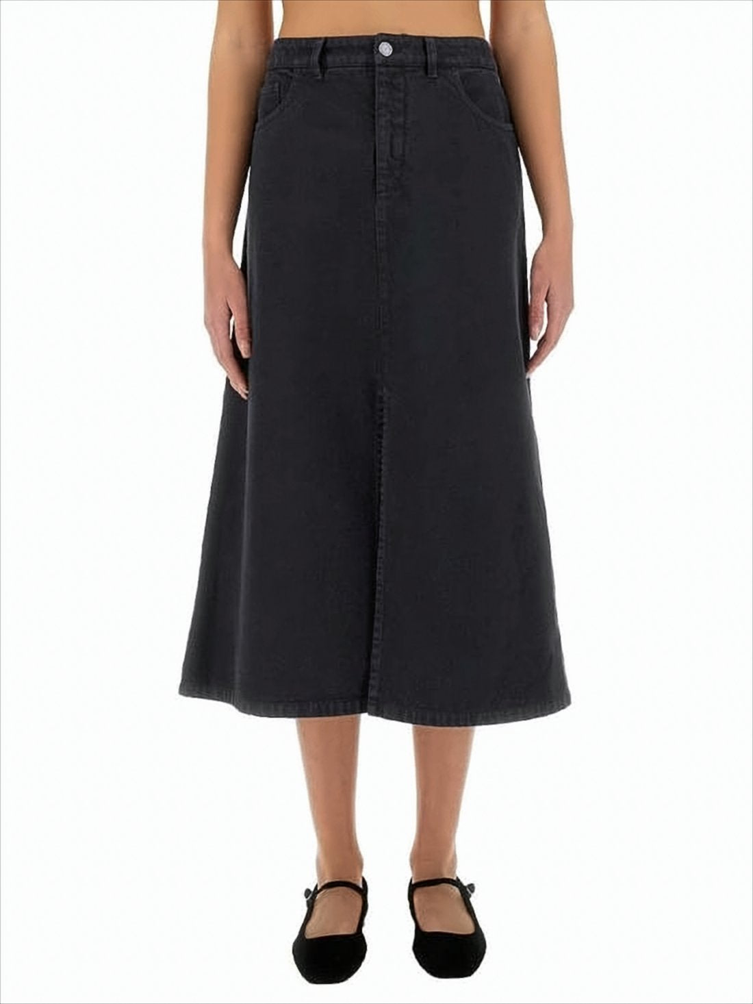 Slightly Flared Midi Skirt