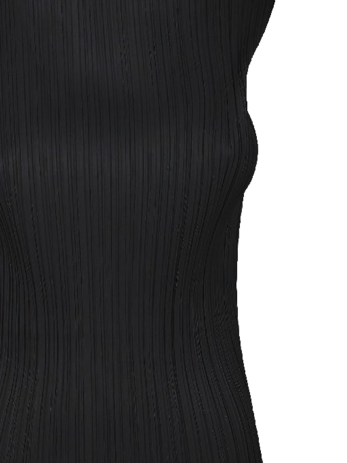 Finely Pleated Minimalist Sleeveless Top