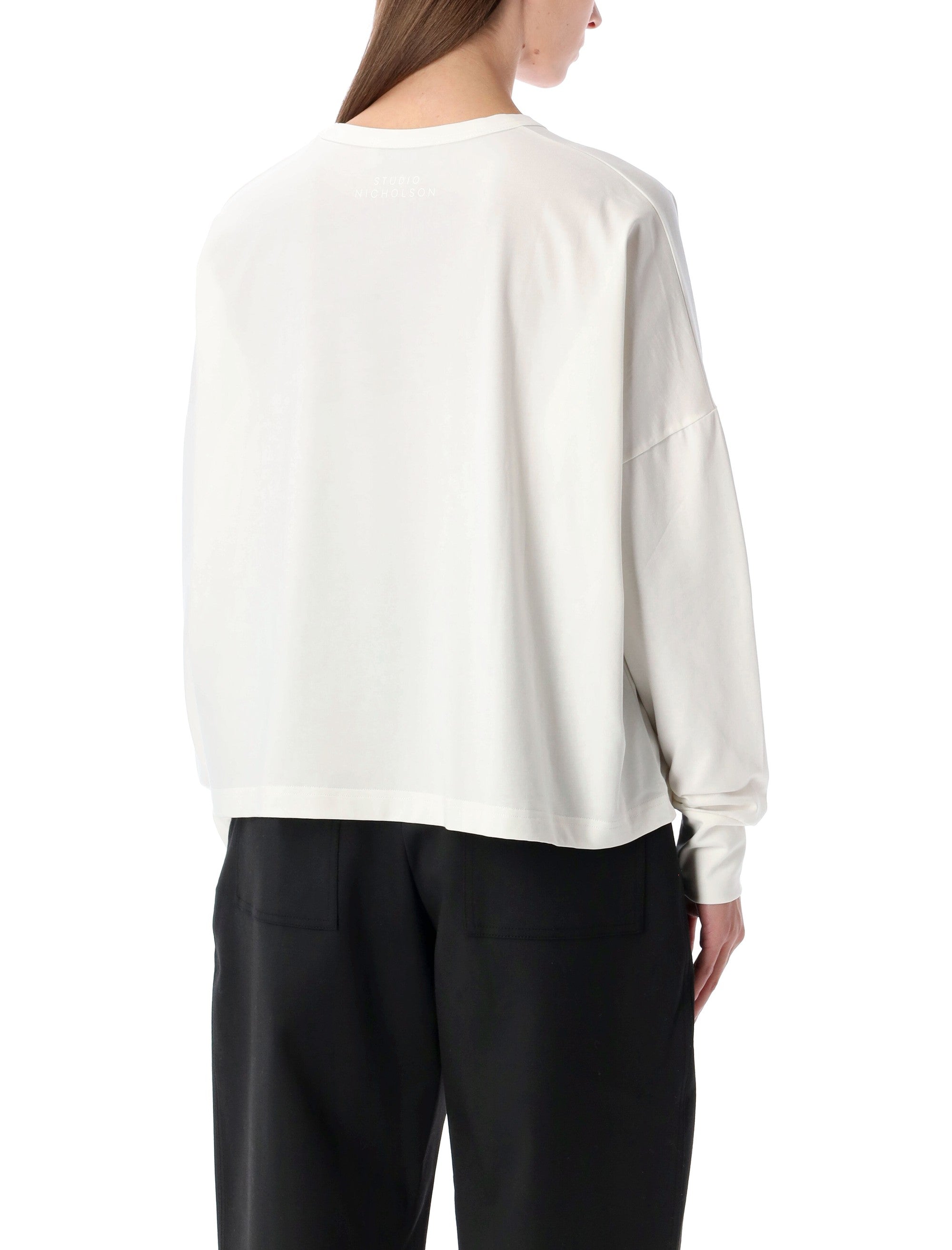 Loop Cotton Jersey Long Sleeve T-Shirt