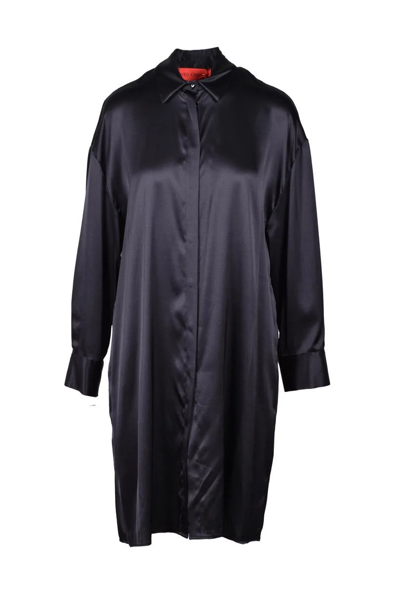 Silk Stretch Shirt - Black