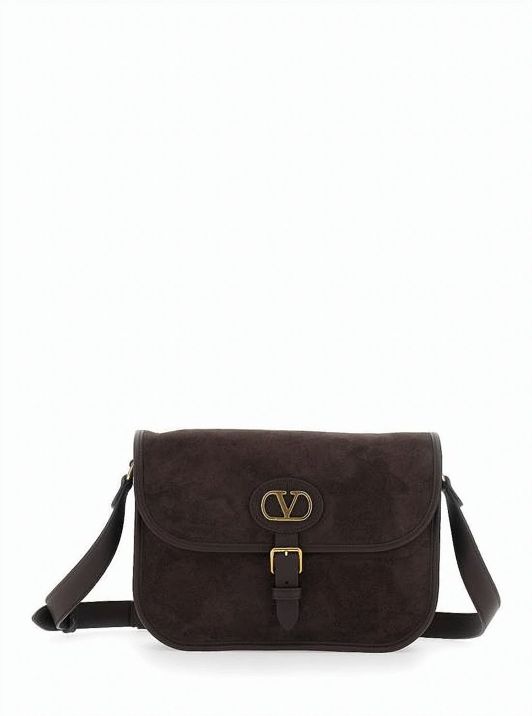 Usztywniana zamszowa torebka crossbody