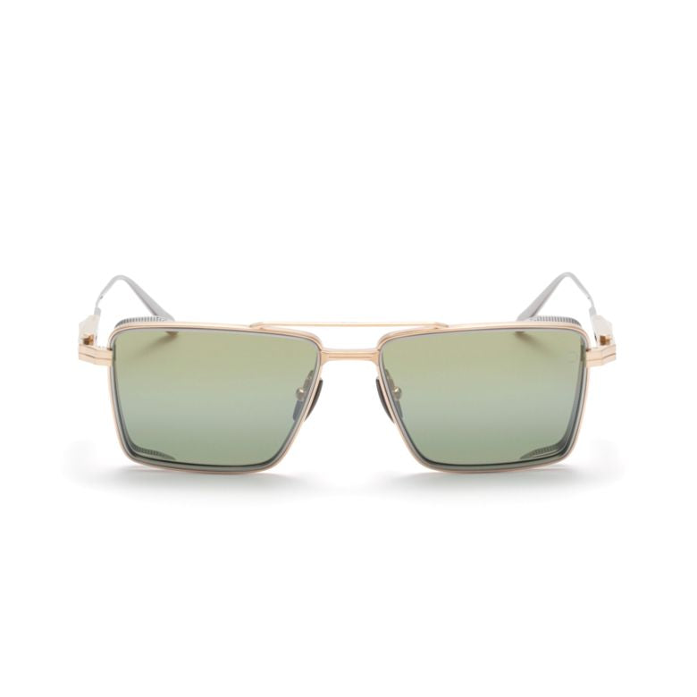 Aks-504 Square Frame Sunglasses with Metallic Structure
