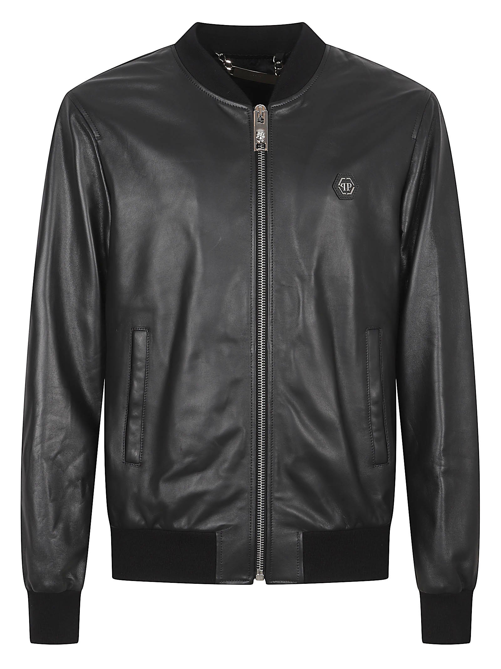Bomber Jacket In Smooth Sheepskin Leather