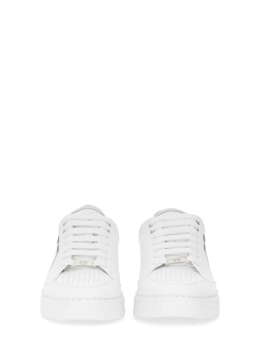 High-Quality Cow Leather Sneakers With Logo