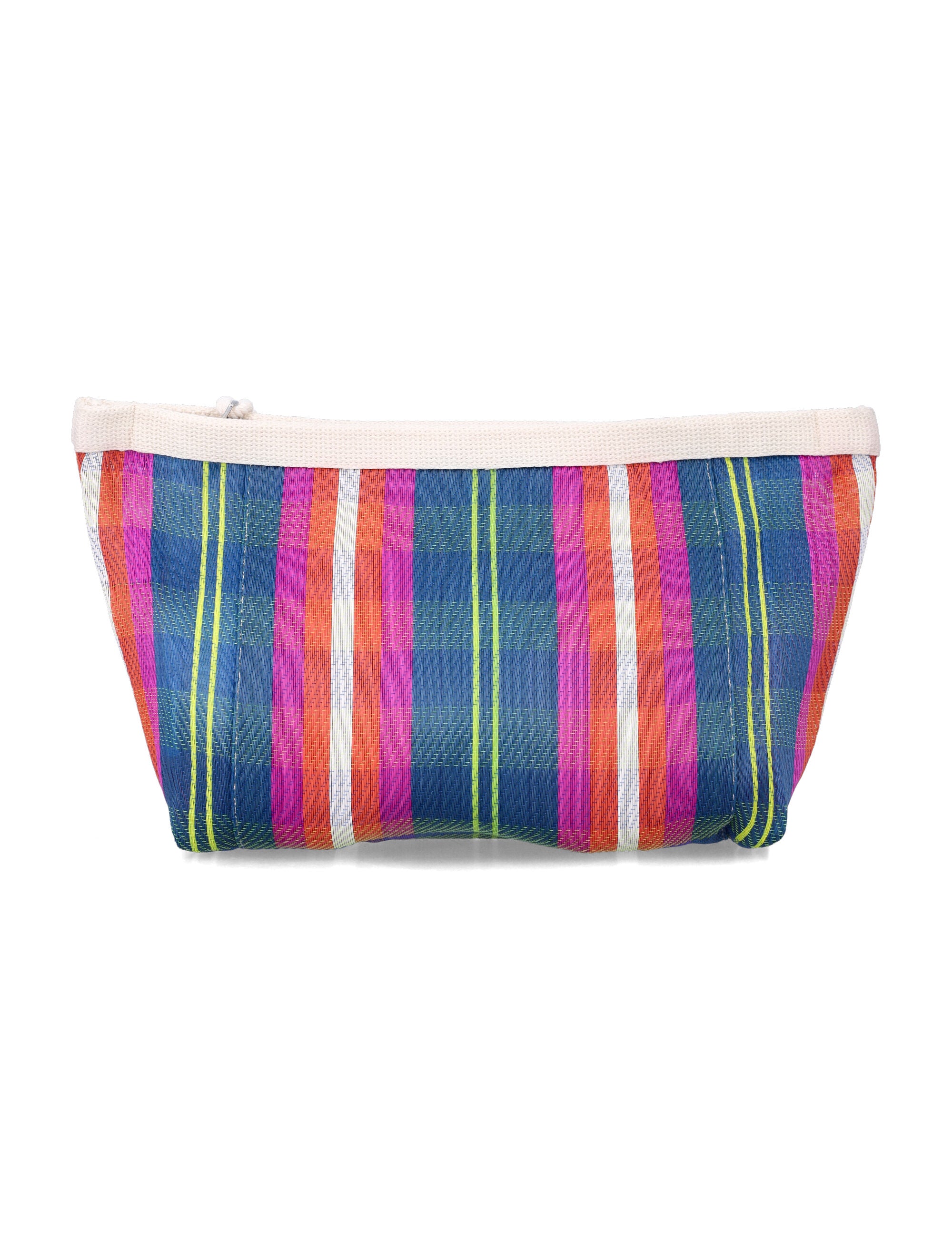 Striped Nylon Clutch