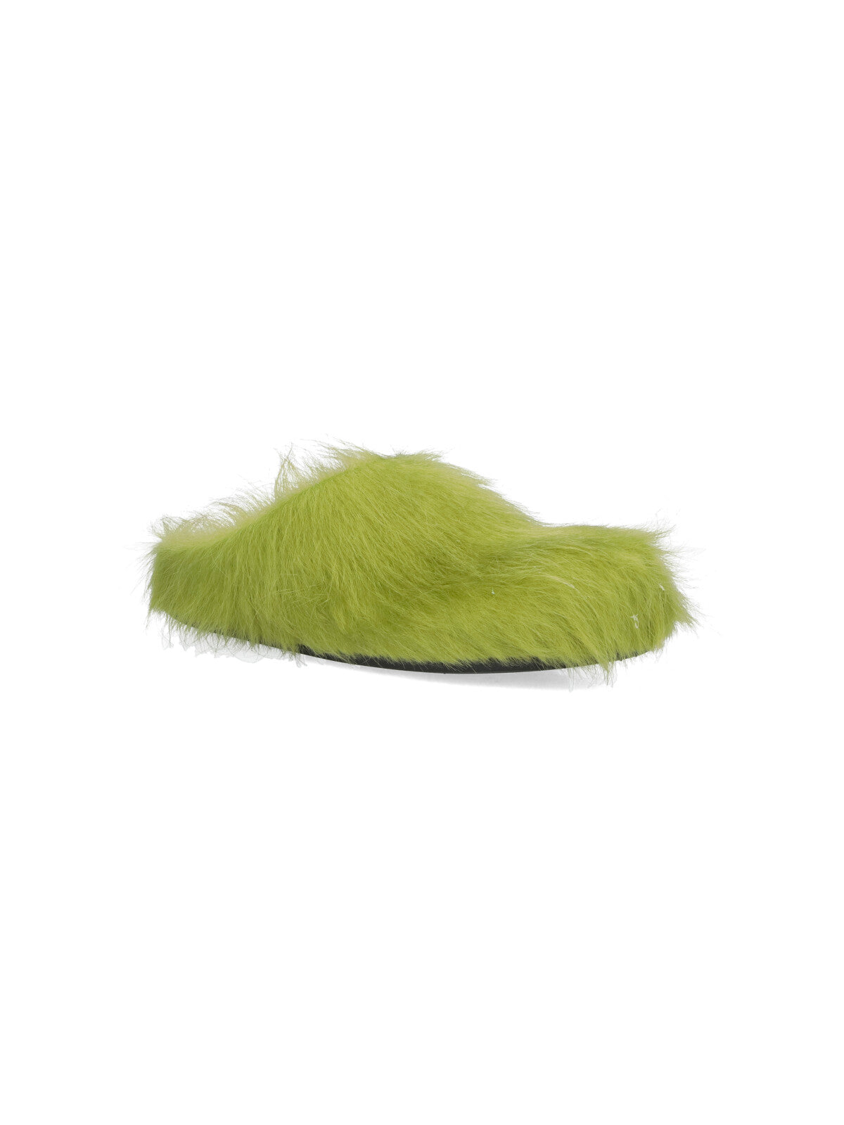 Slip-On Mules in Green Calf Leather