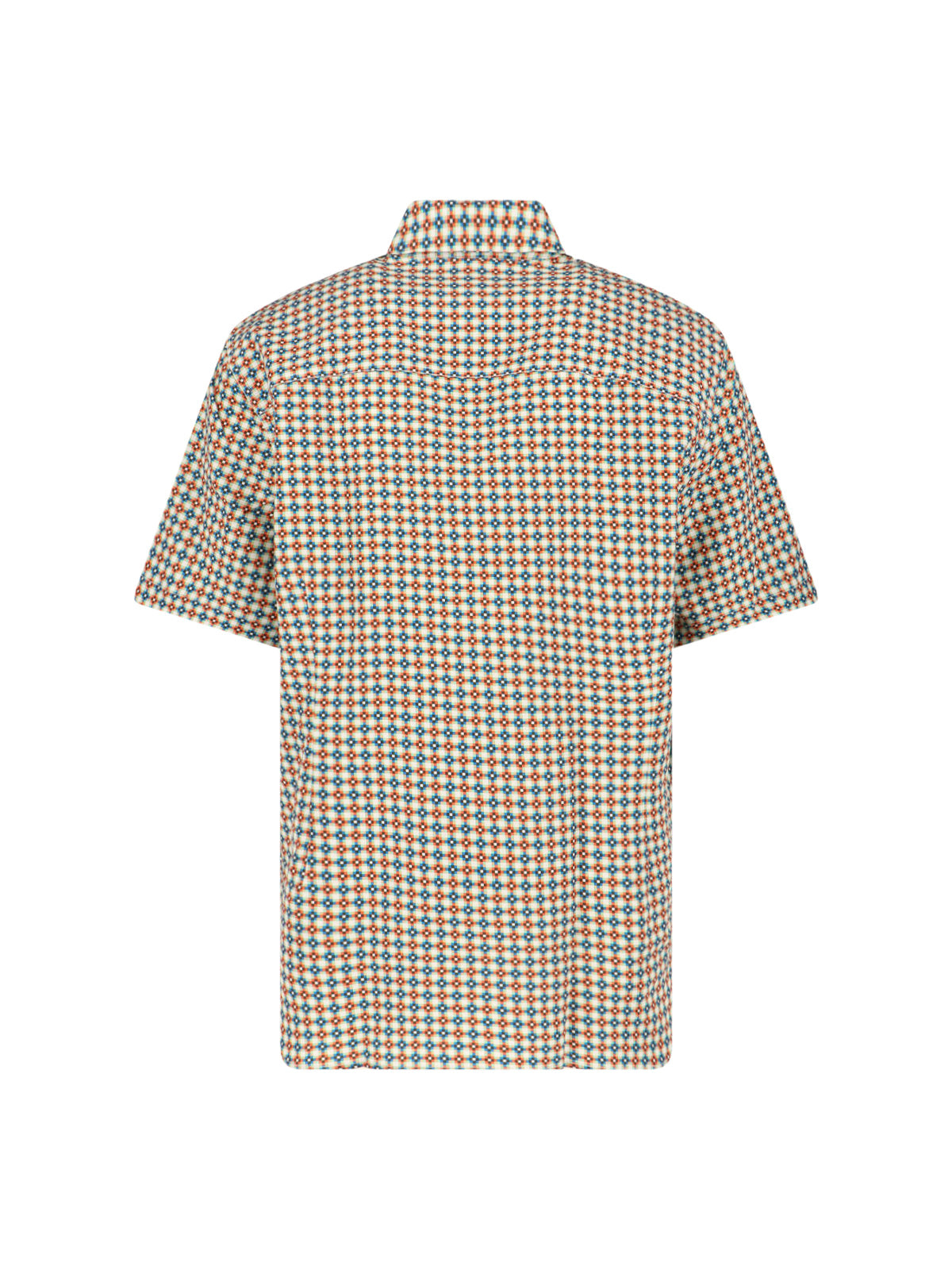 Multicolor Geometric Print Lyocell Shirt
