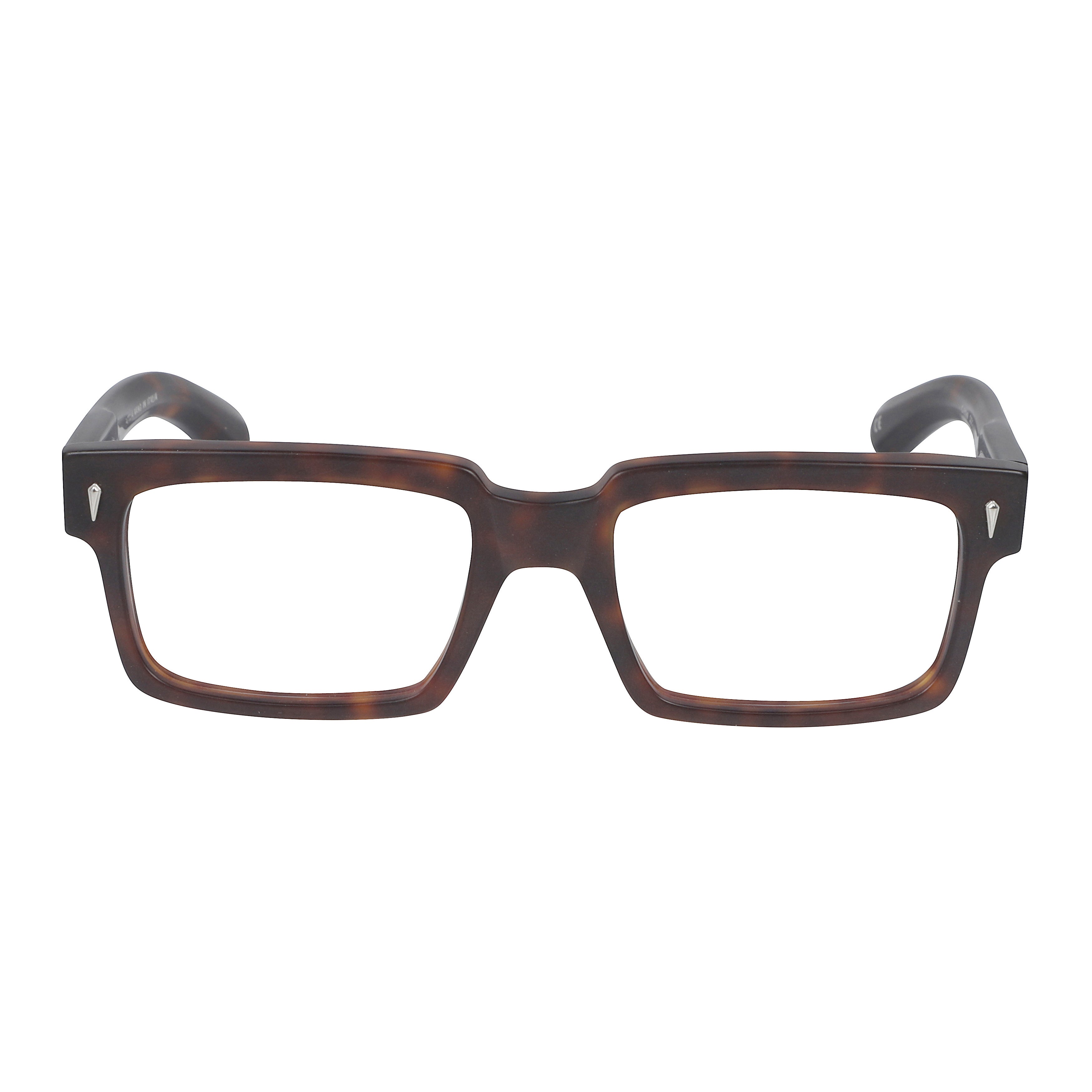 Premium 2 Tortoiseshell Rectangular Frame Eyeglasses with Metallic Accents