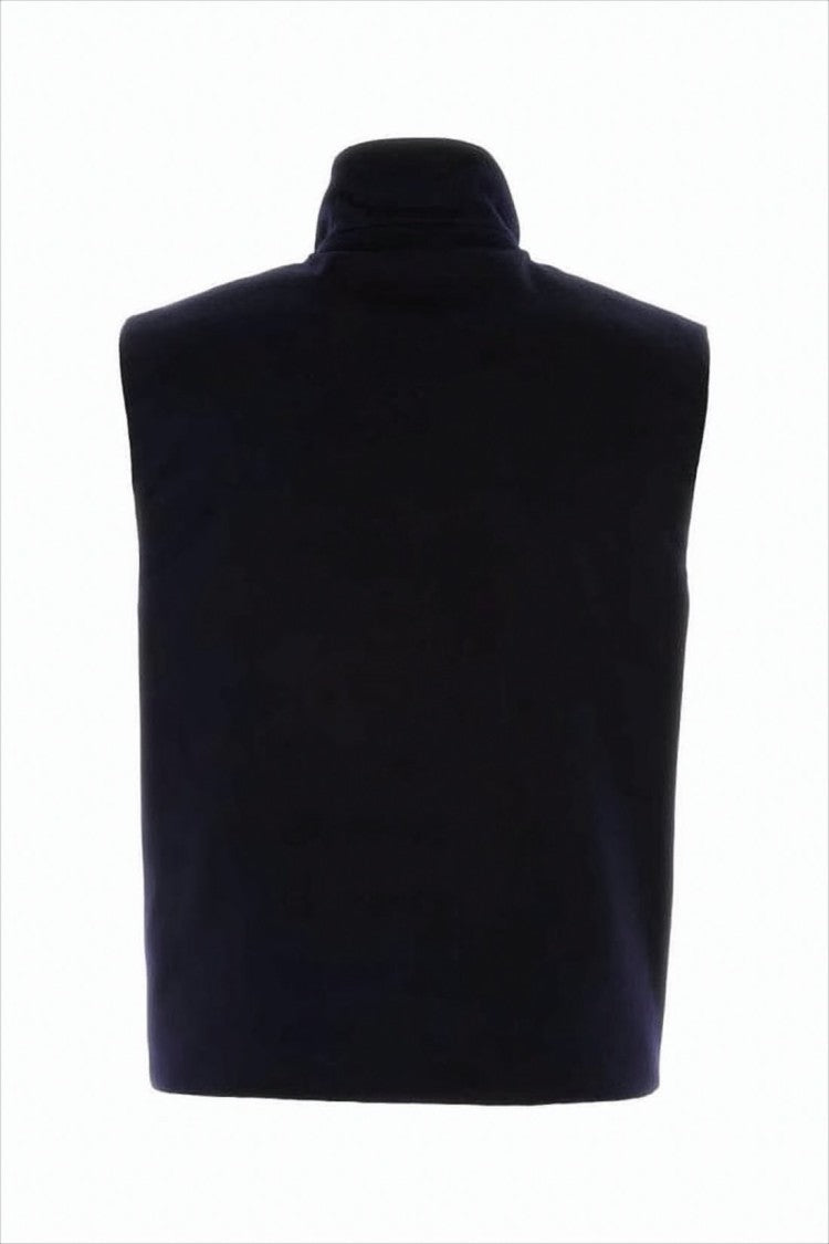 High-Collar Cashmere Vest
