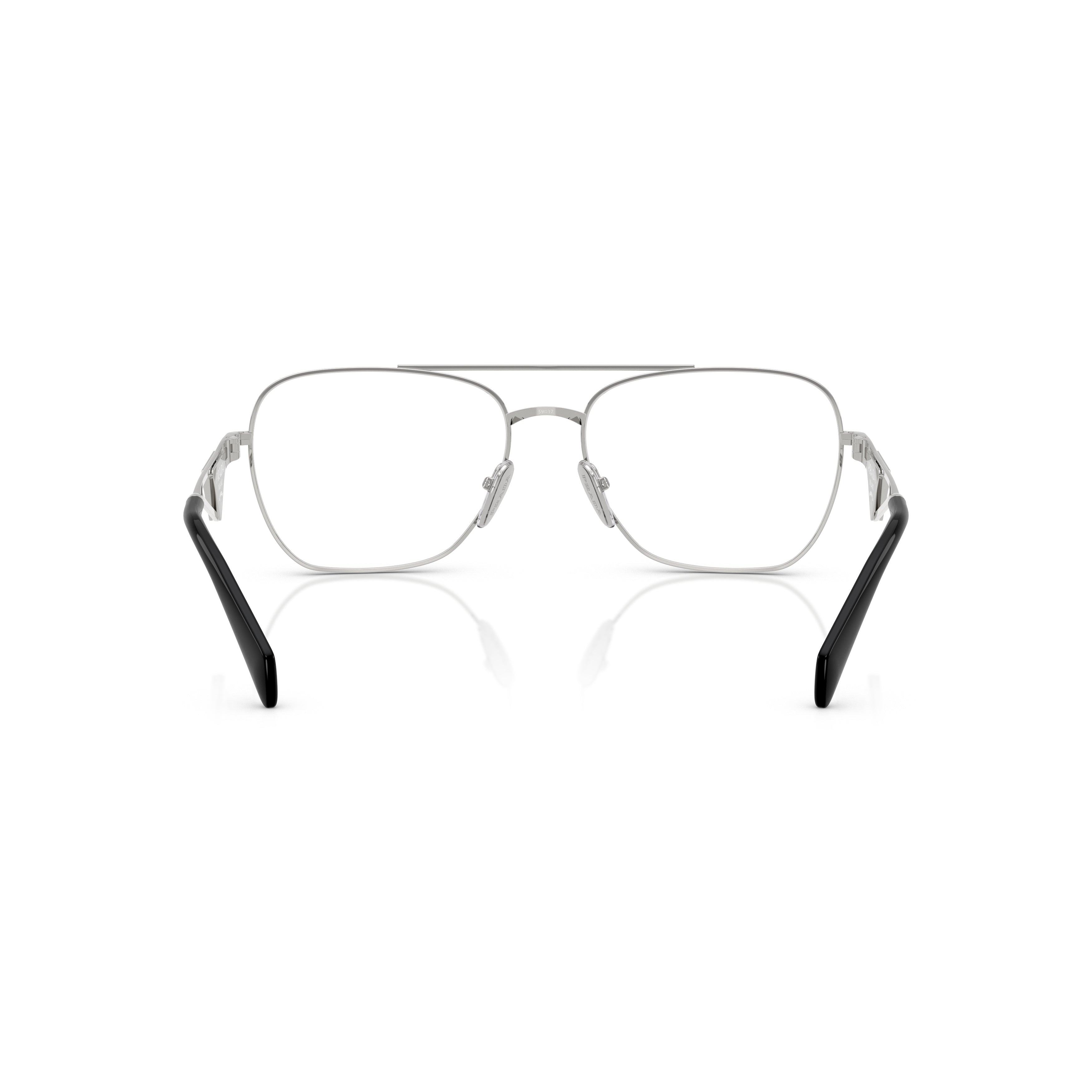 0pr B50v Rectangular Silver-tone Metal Sunglasses