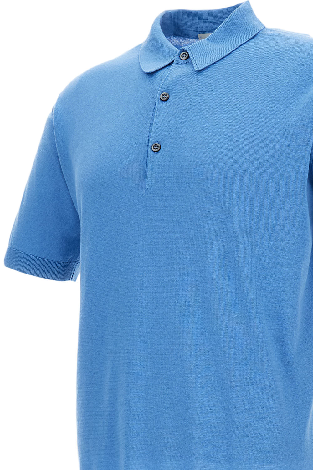 Light Blue Cotton Polo T-Shirt
