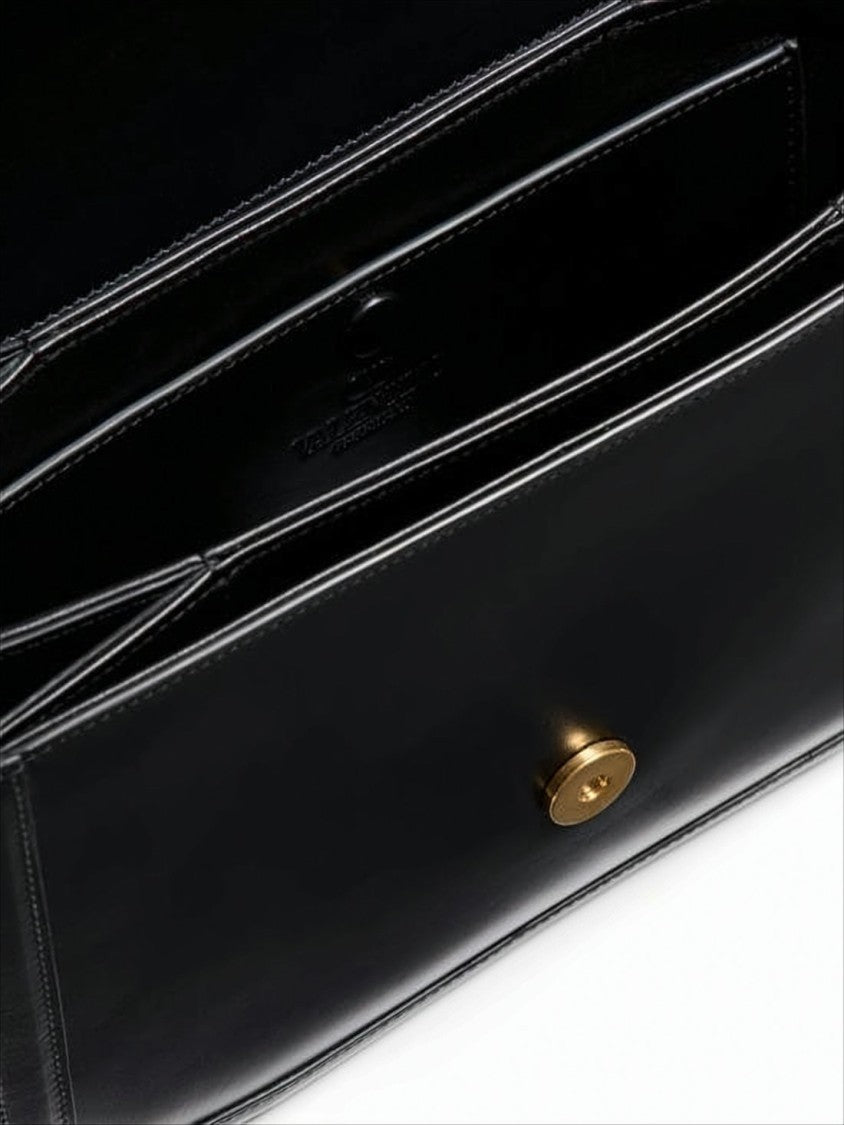 Rectangular Calf Leather Crossbody Bag
