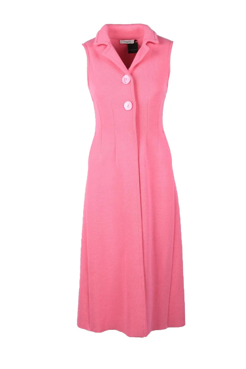 Tailored Cotton Vest with Notched Collar