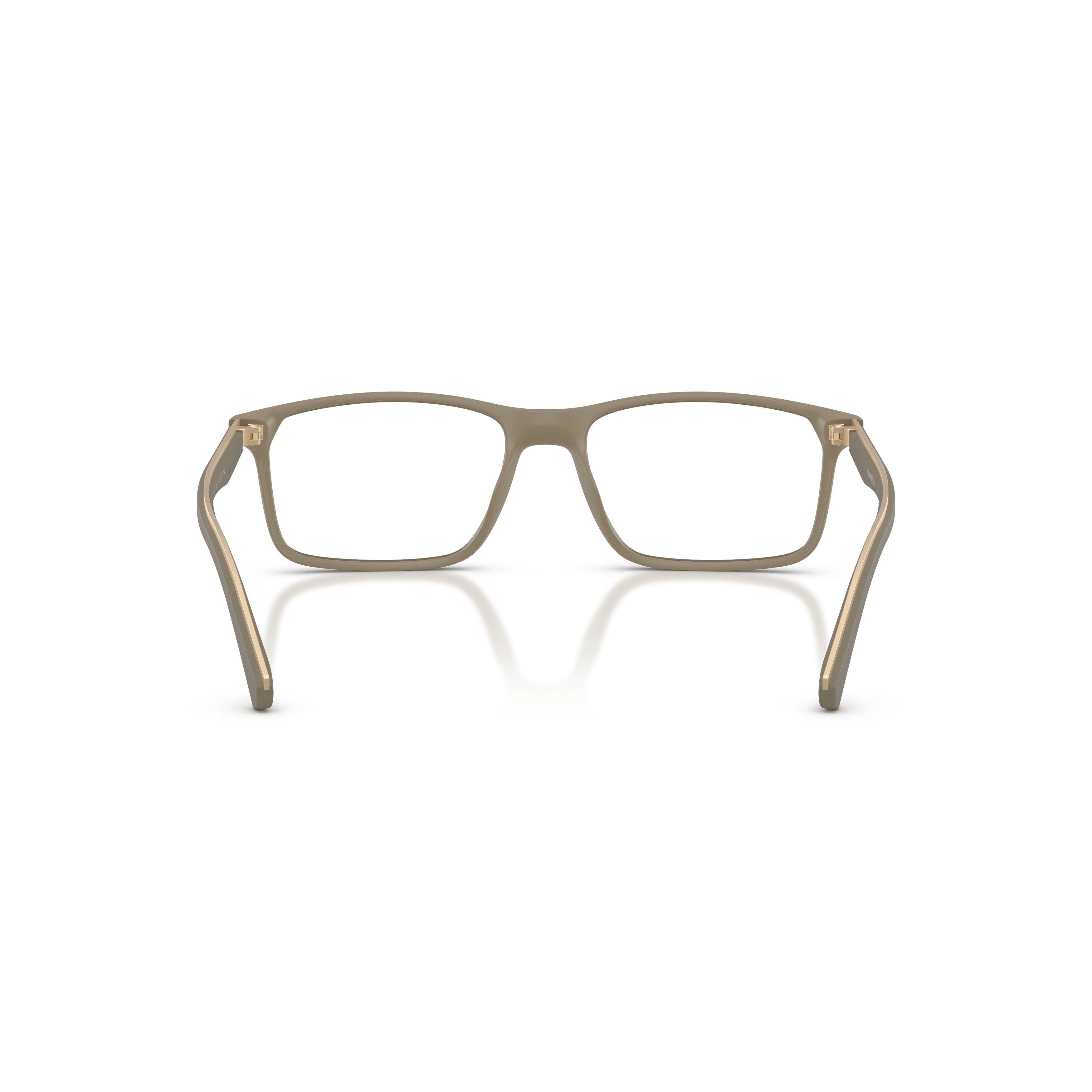 0ea3266u Matte Finish Rectangular Eyeglasses with Subtle Logo Detail