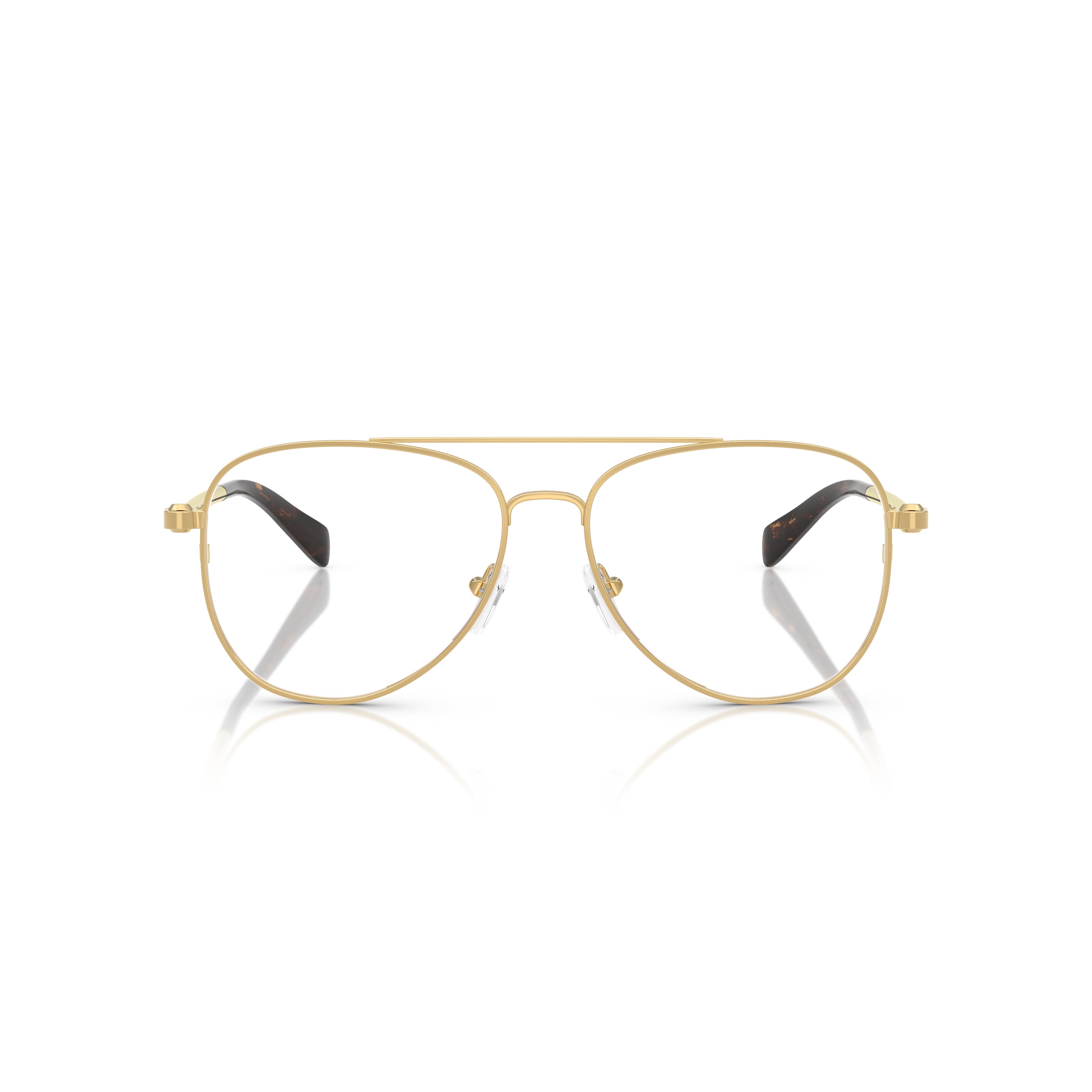 0mk3089 Aviator Sunglasses with Gold-tone Frame and Tortoiseshell Tips