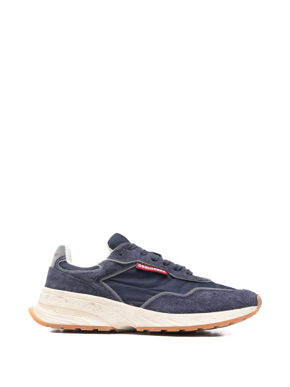 Suede Panel Sneakers With Lace-Up Fastening