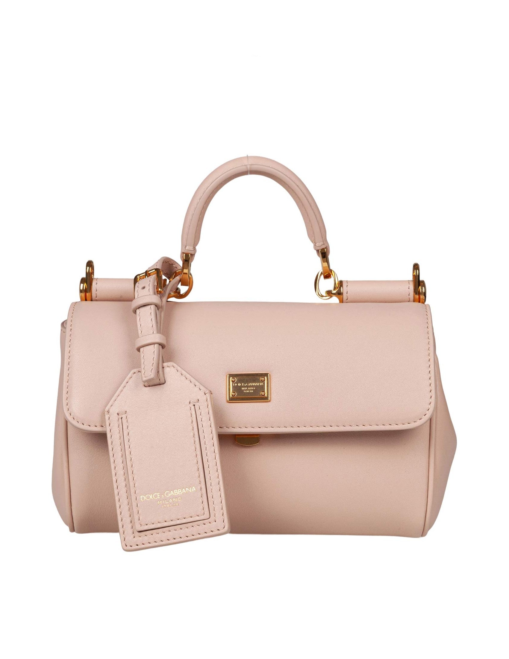 Sicily Handbag In Nude Leather