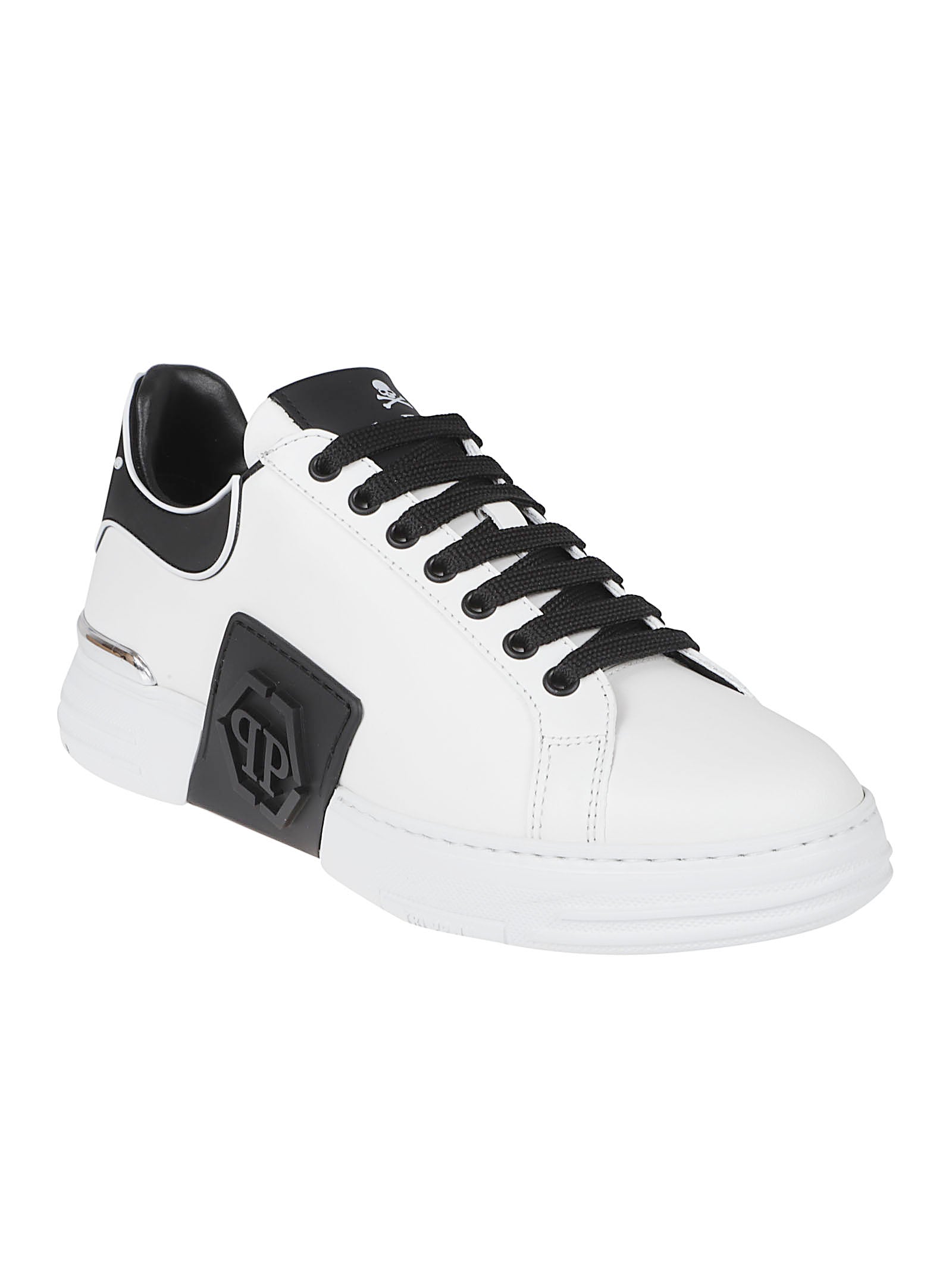 Low-Top Sneakers in White Leather