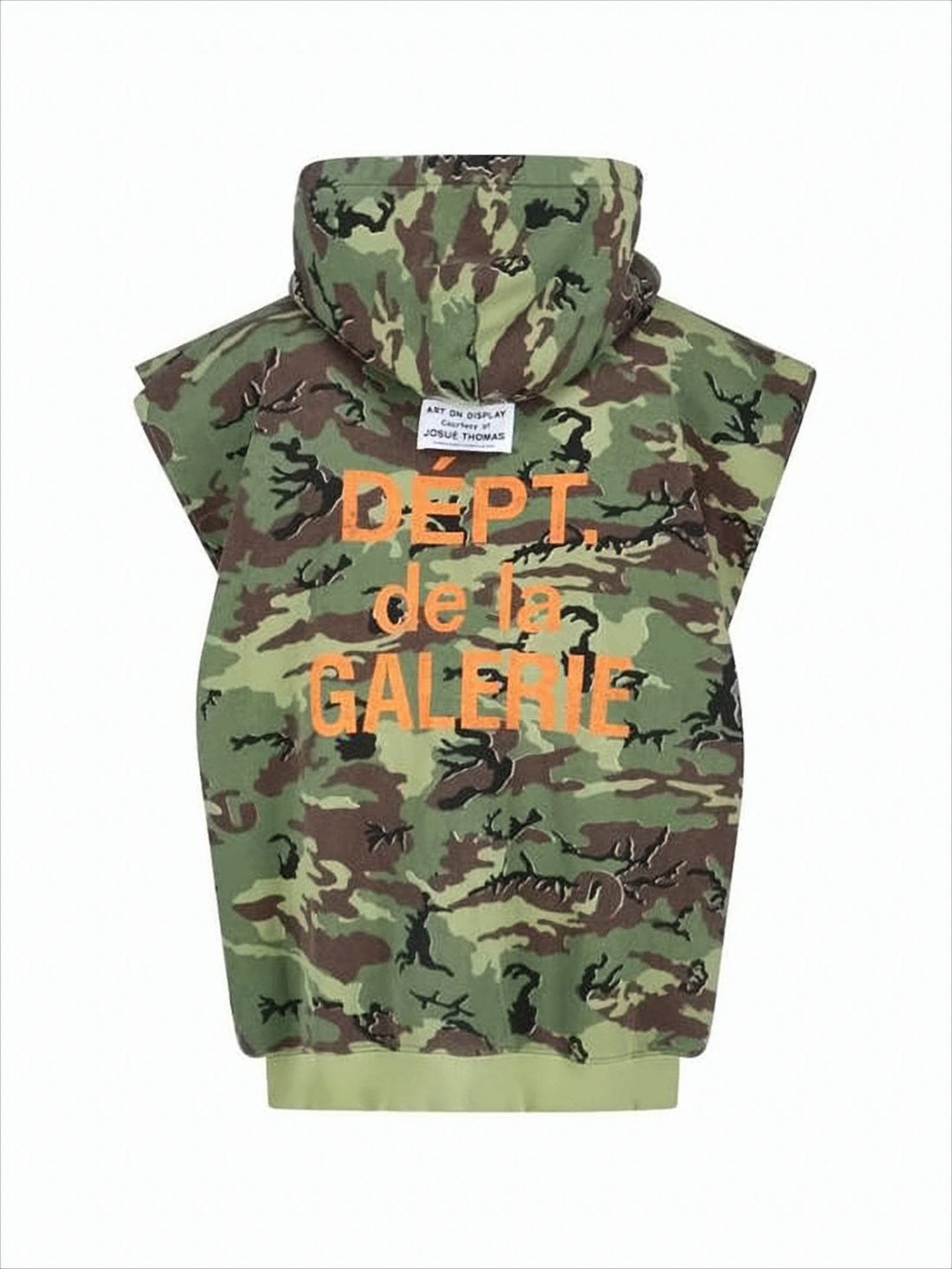 Sleeveless Camouflage Hooded Vest