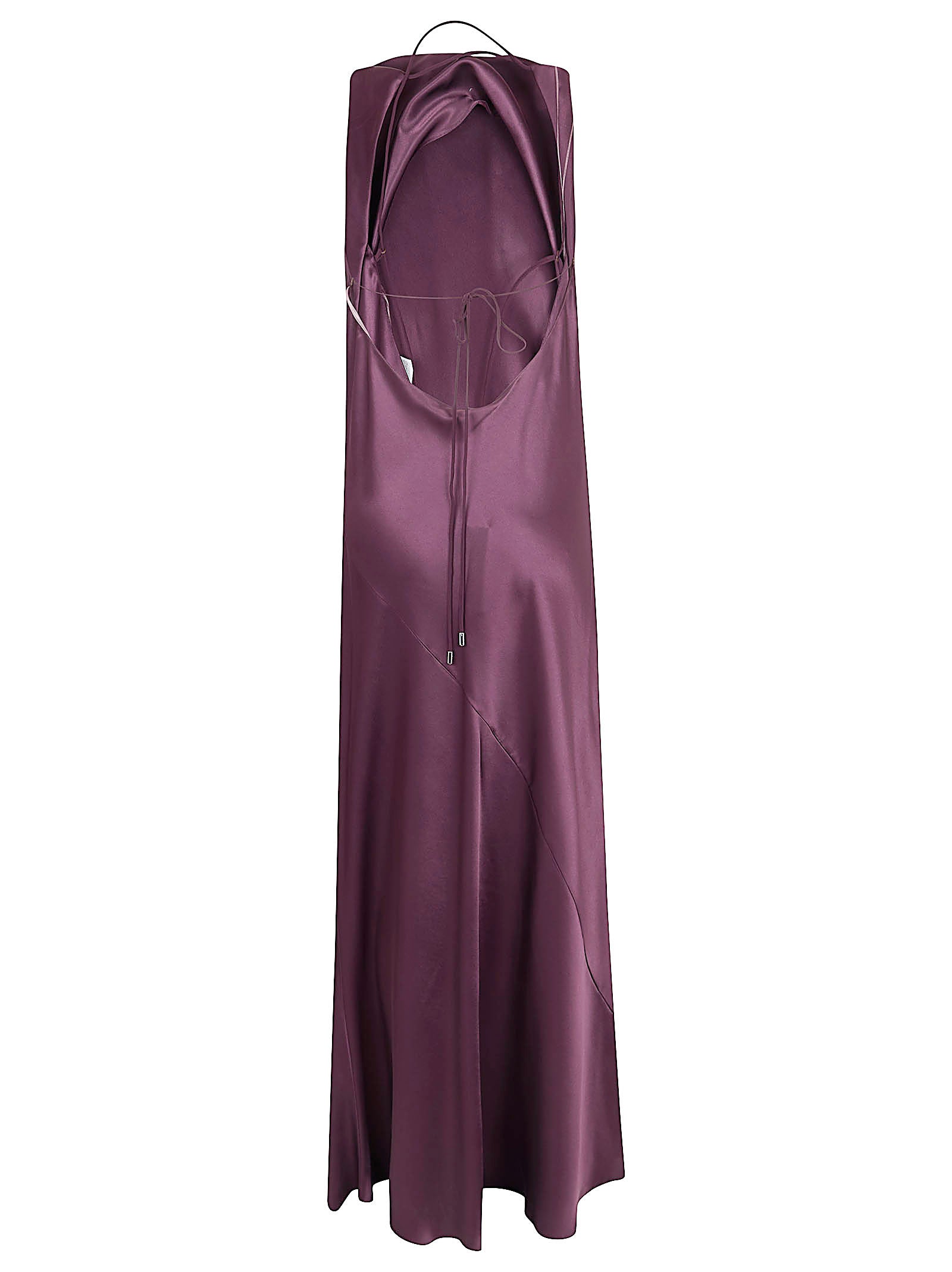 Cowl Neck Midi Dress with Spaghetti Straps