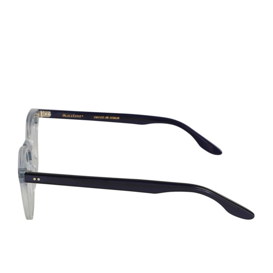Cooper Small Transparent Rectangular Eyeglasses with Black Temples