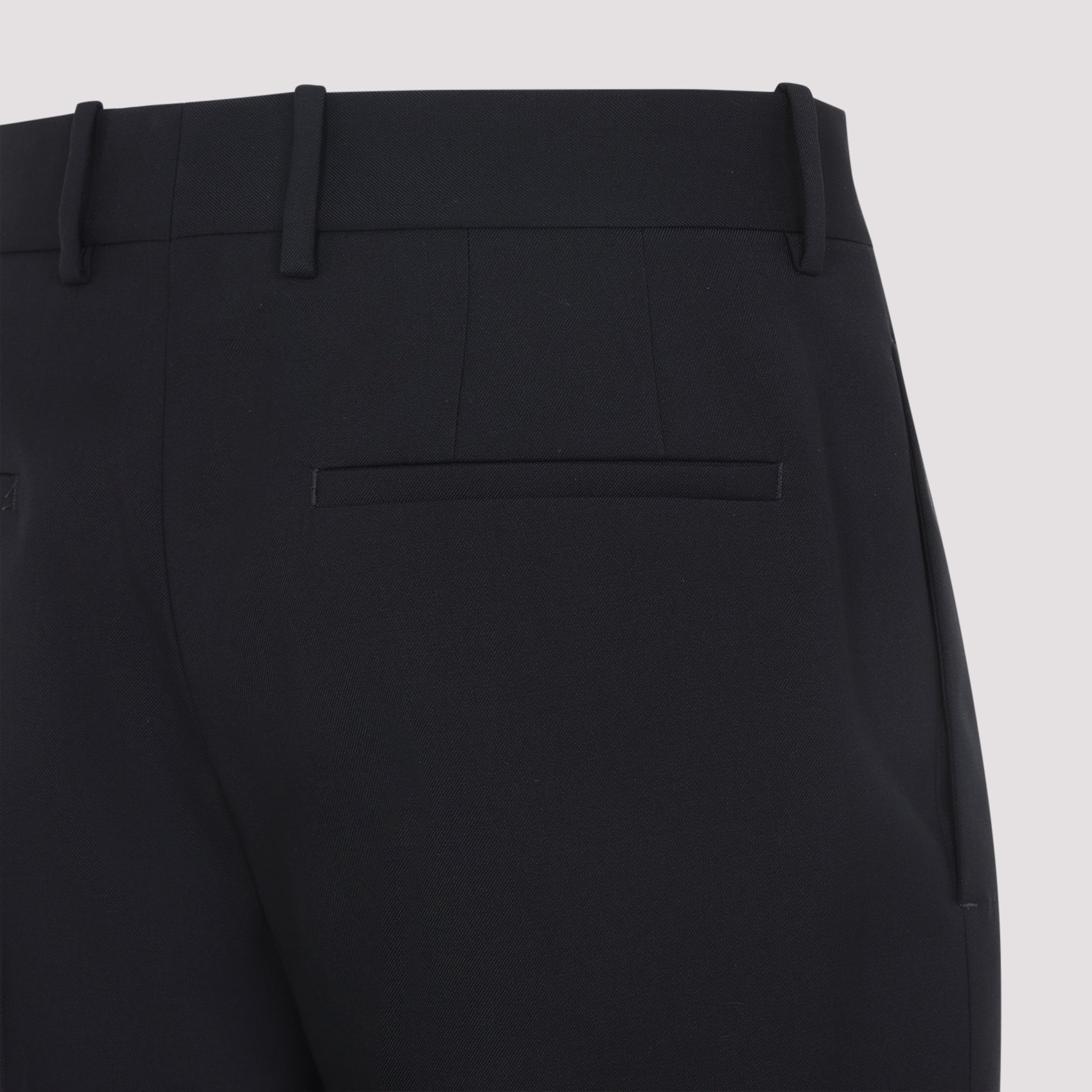 Tailored Slim Fit Navy Wool Pants