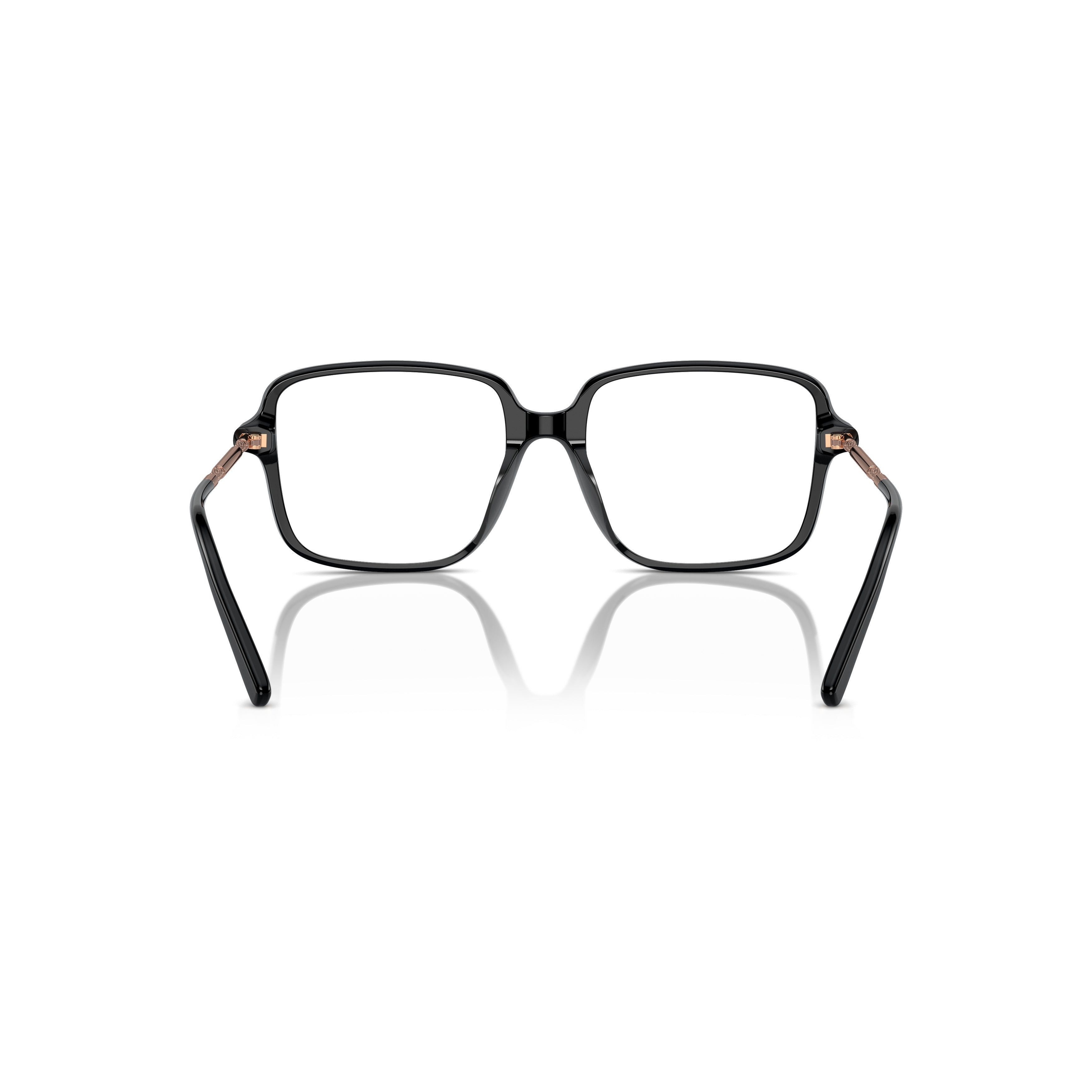 0bc3001 Square Acetate Eyeglasses with Metallic Temples