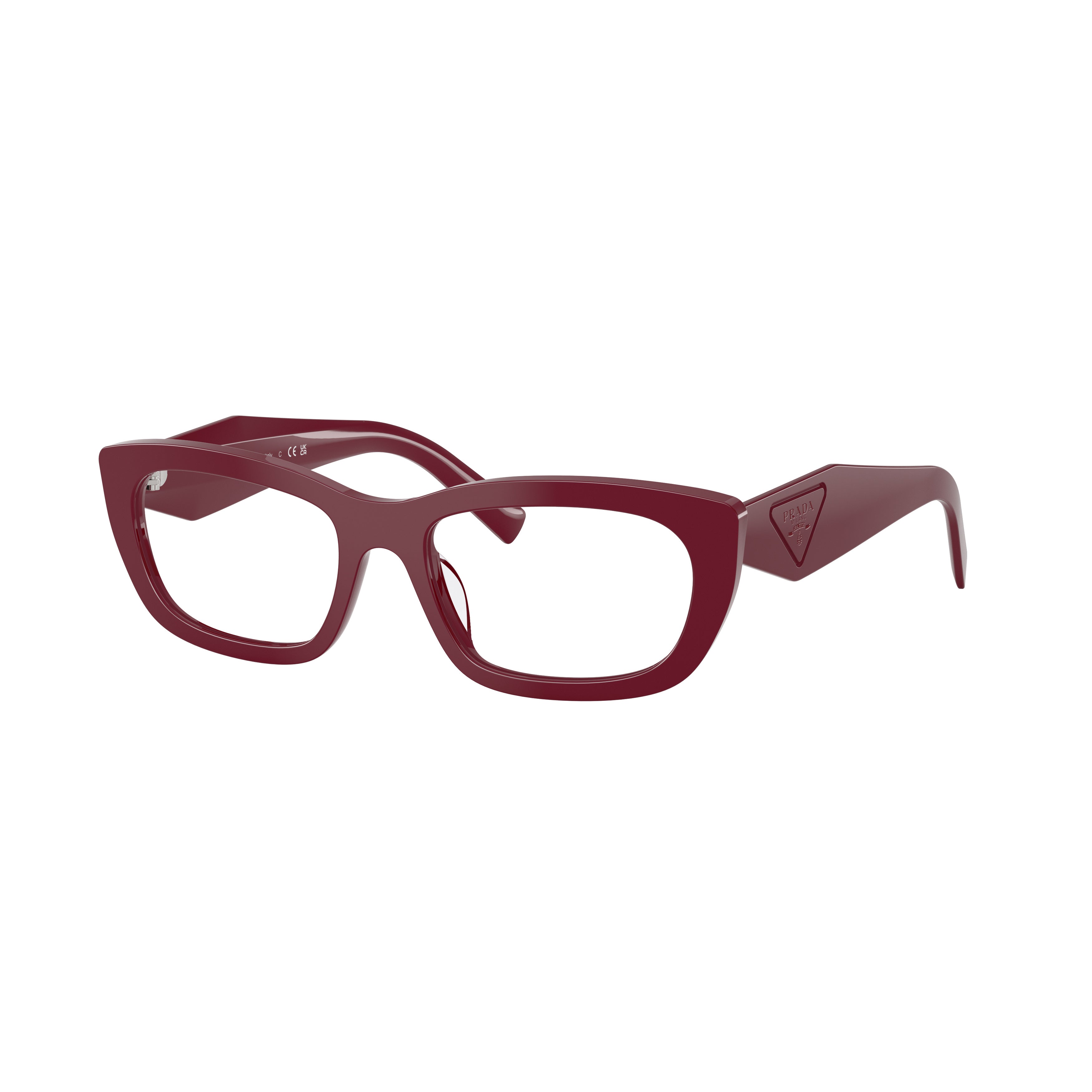 0pr D09v Wide Acetate Rectangular Eyeglasses