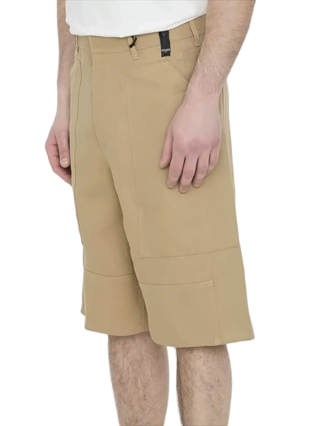 Tailored Canvas Shorts with Structured Silhouette